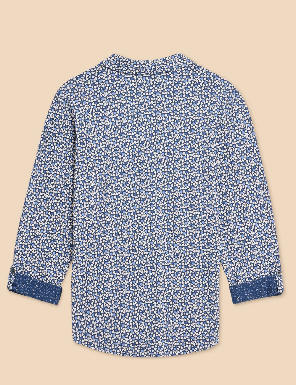 White Stuff Annie Jersey Shirt - Blue Print