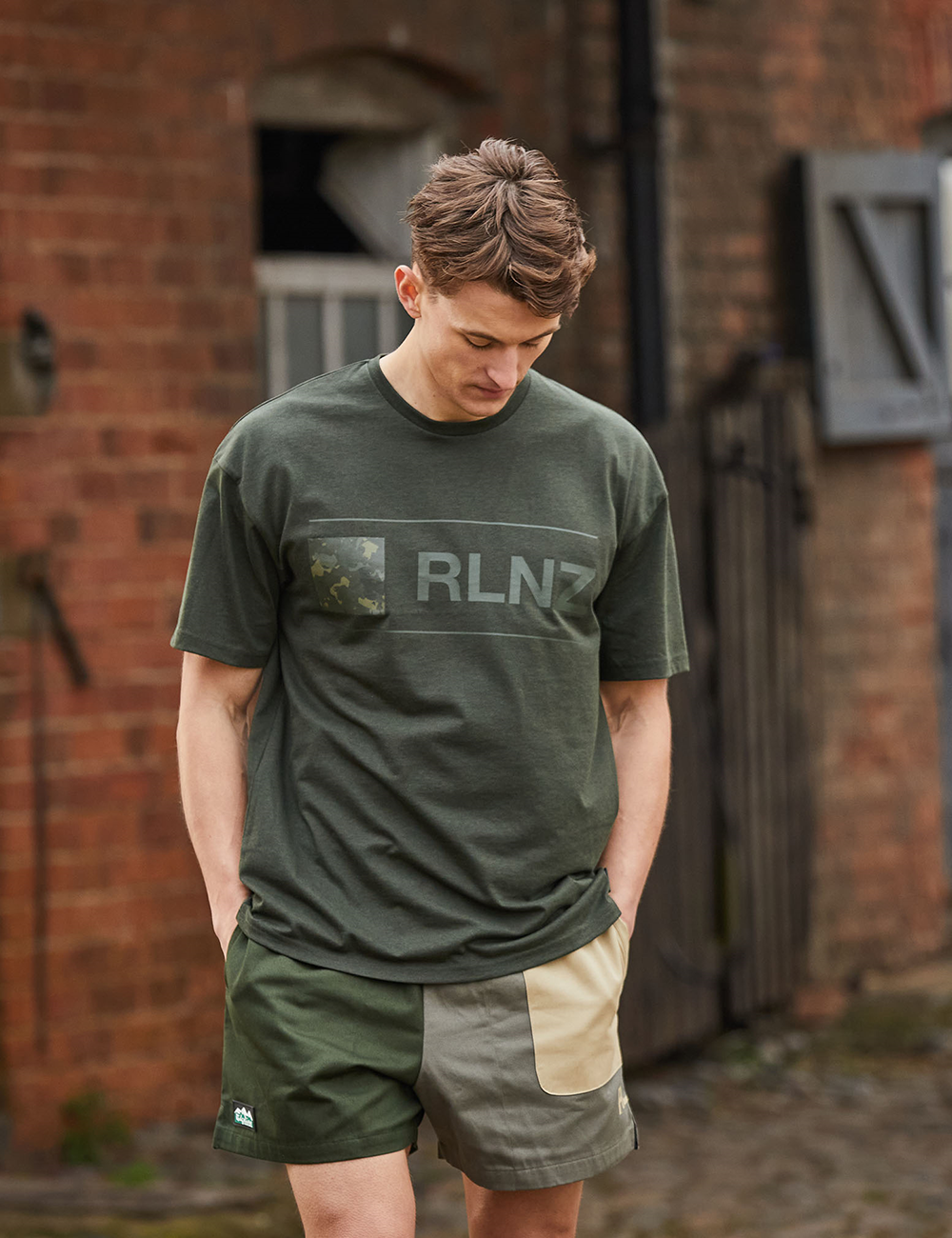 Ridgeline Unisex Basis T-Shirt - Olive Marl