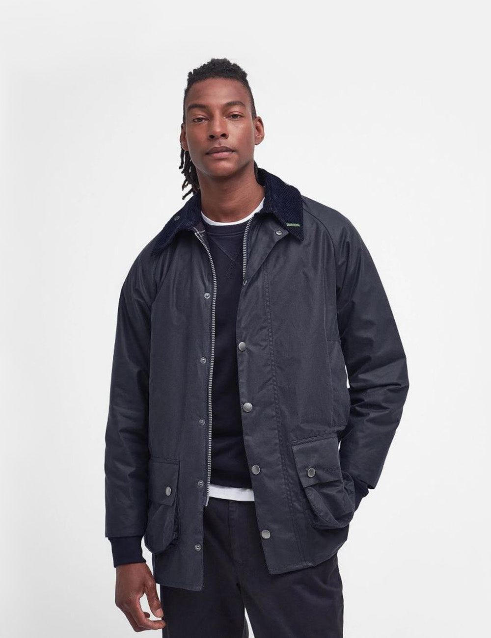 Worn Barbour Coat Blue Beaufort Jacket How To Wear A Barbour