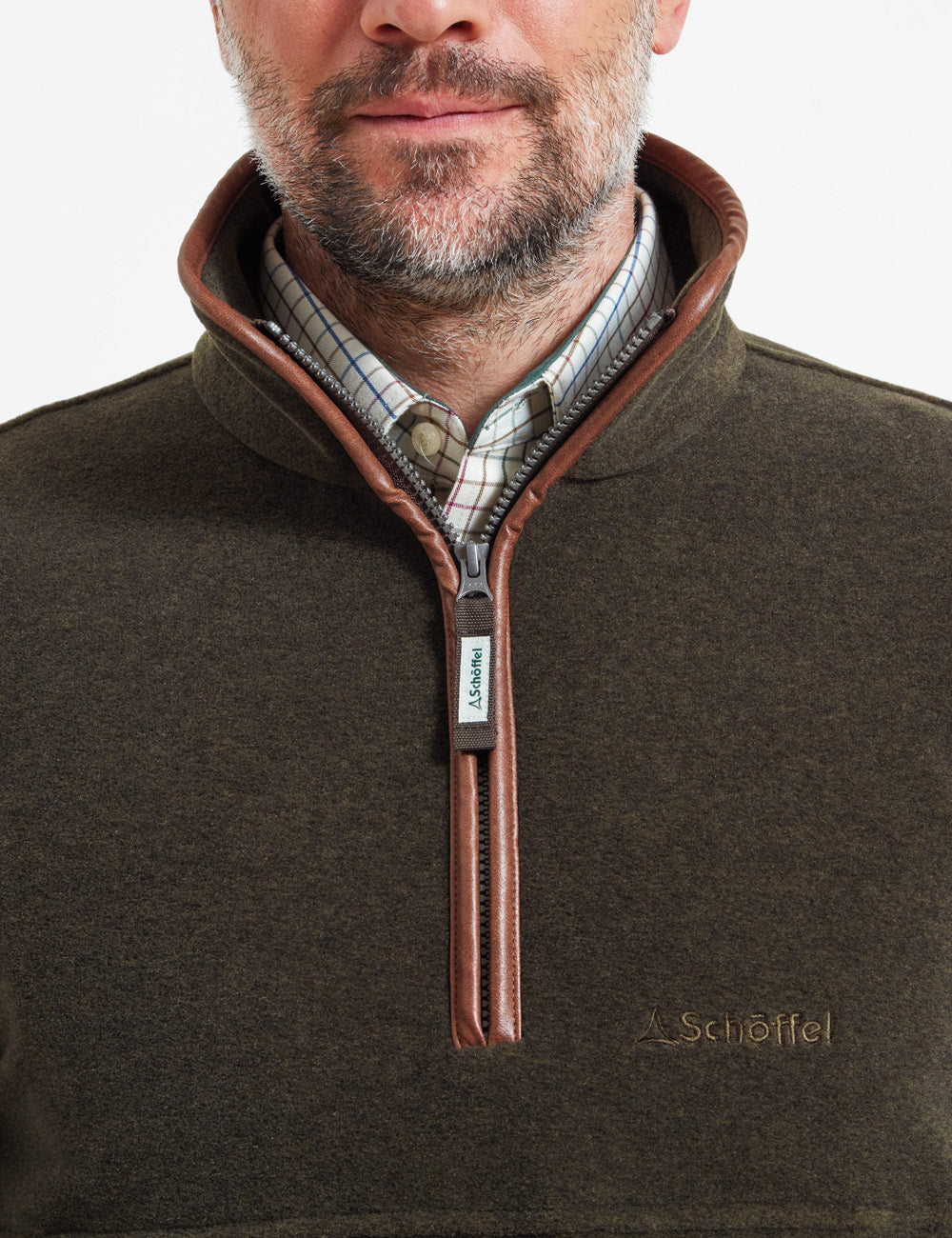 Schoffel Berkeley 1/4 Zip Fleece - Dark Olive