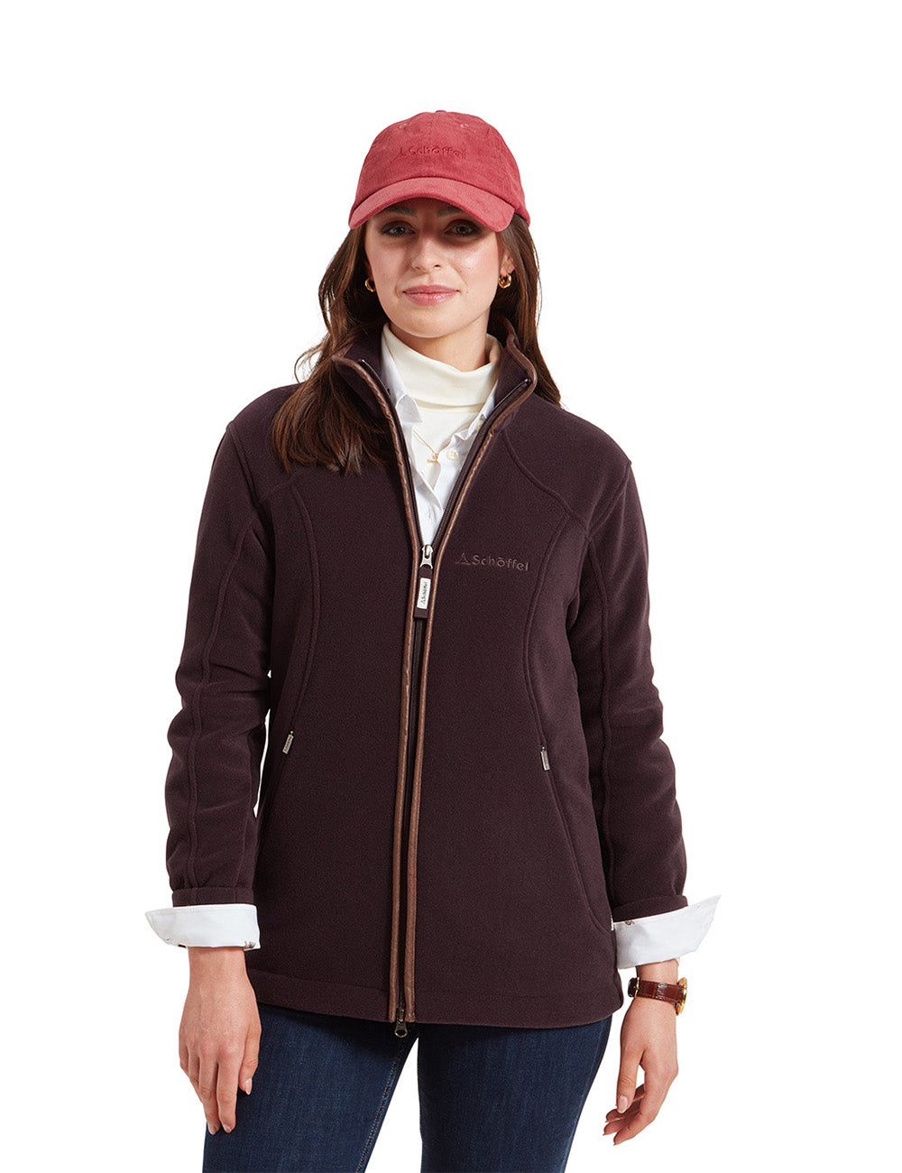 Schoffel Burley Fleece Jacket - Port