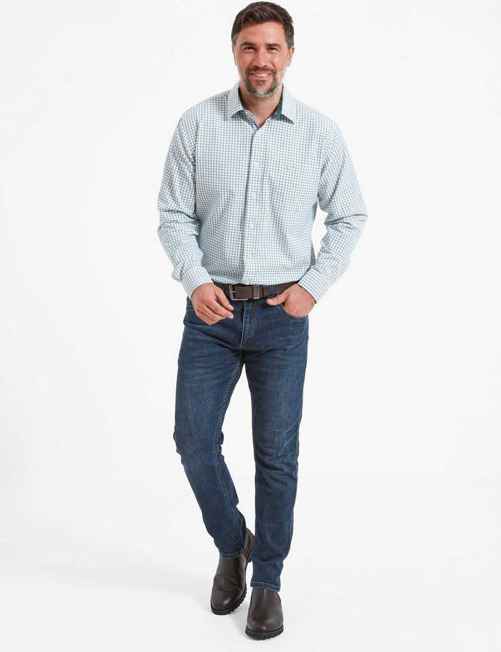 Schoffel Cambridge Classic Shirt - Dark Olive