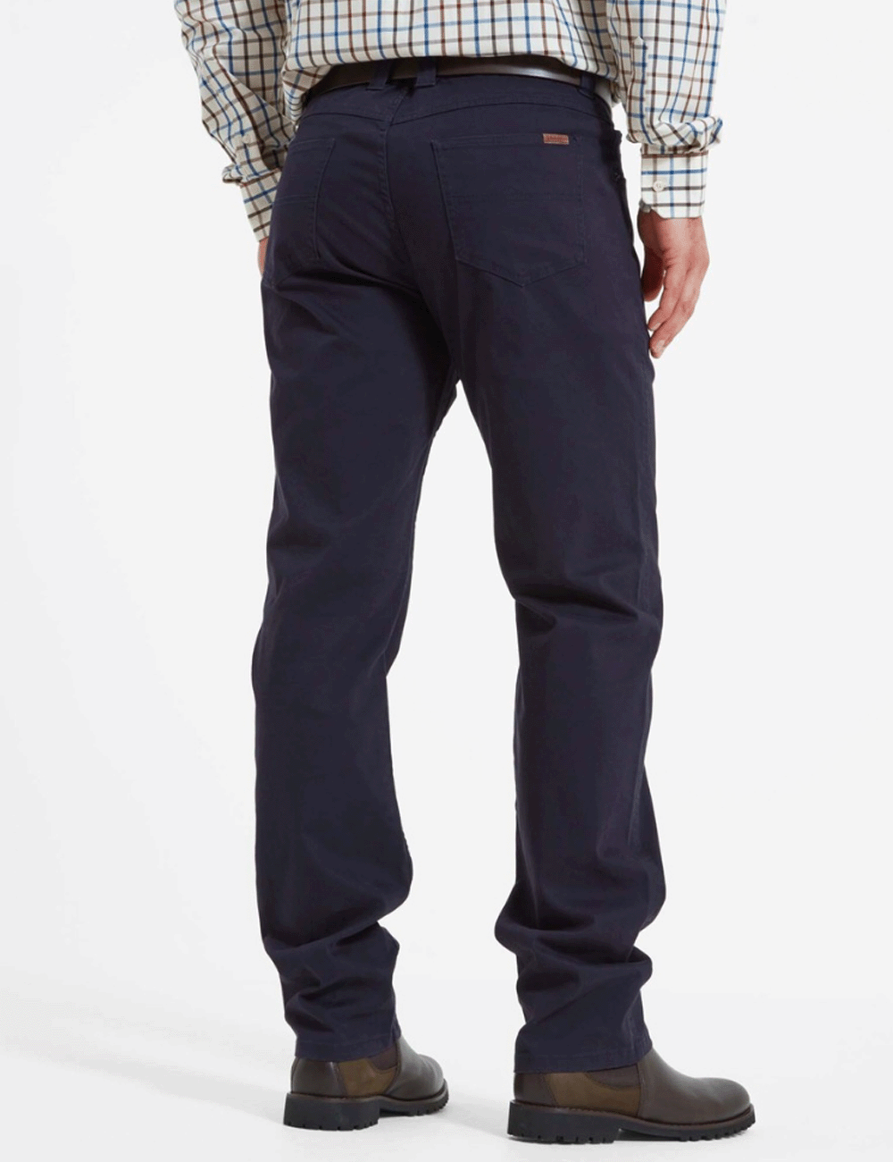 Man facing away wearing the Canterbury Jeans