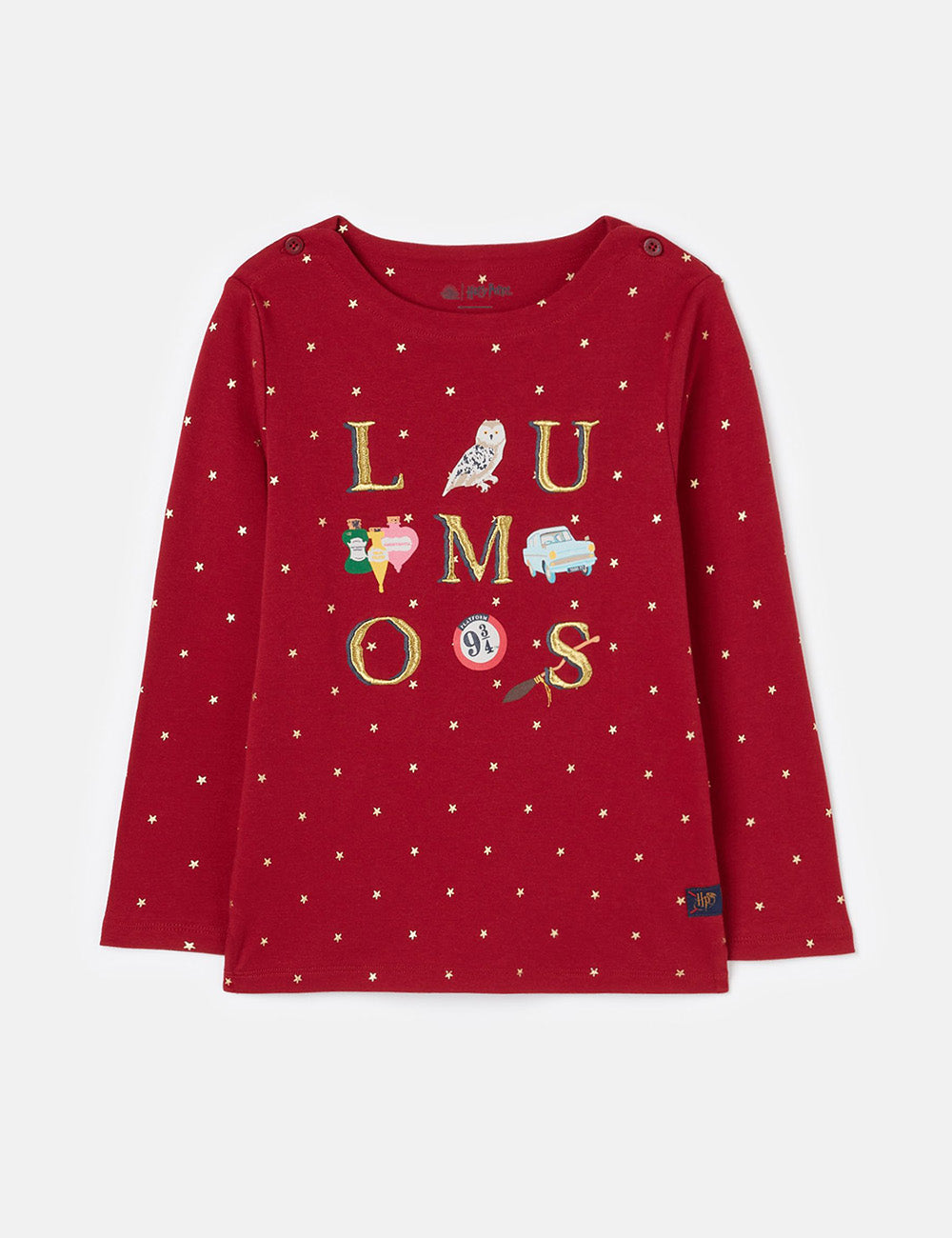 Joules Harry Potter™ Catch The Magic Harbour Top - Rhubarb Star