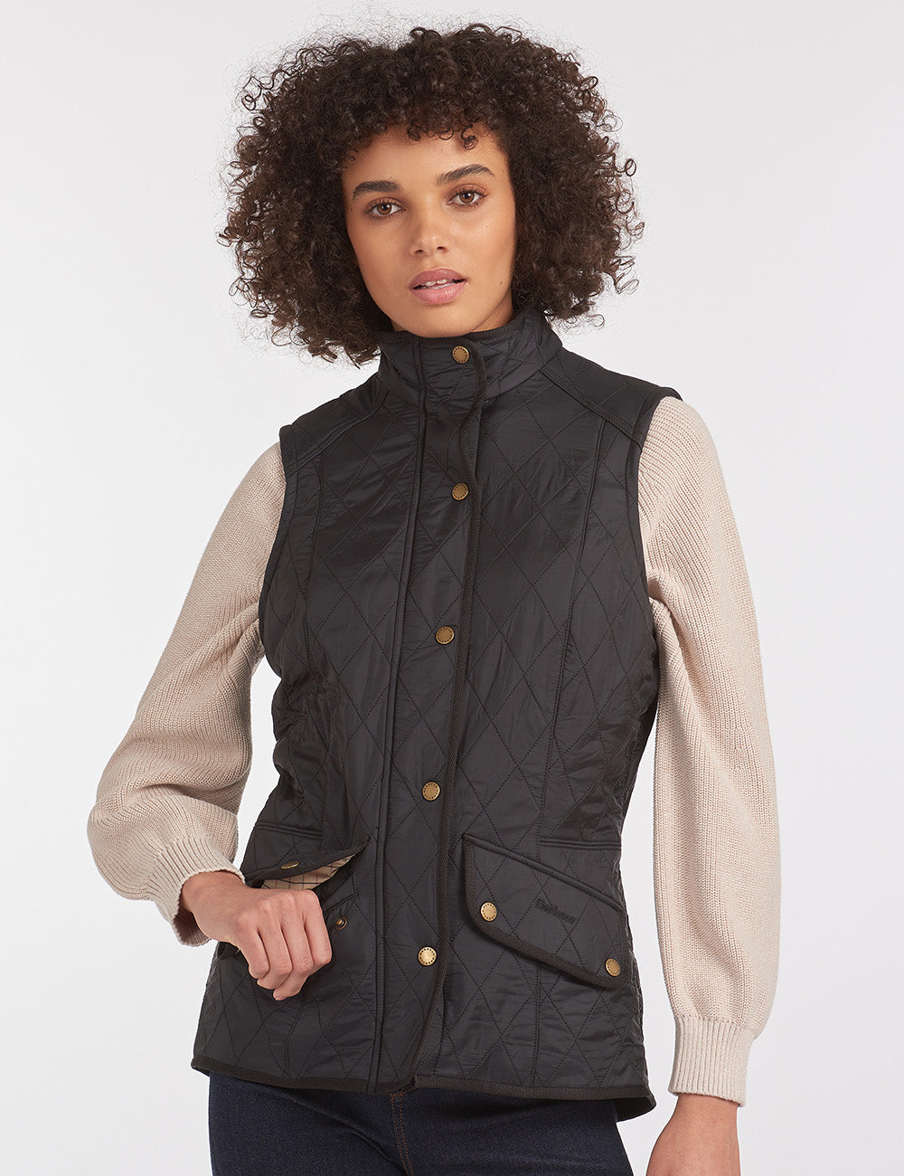Barbour Cavalry Quilted Gilet - Black