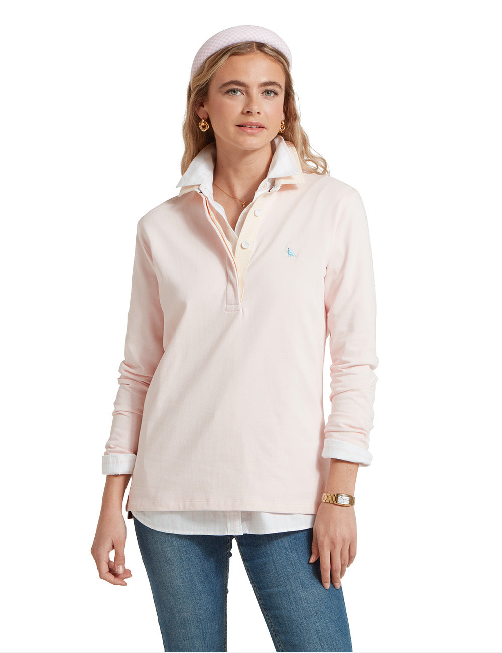 Schoffel Chapel Porth Rugby Shirt - Mauve Blush