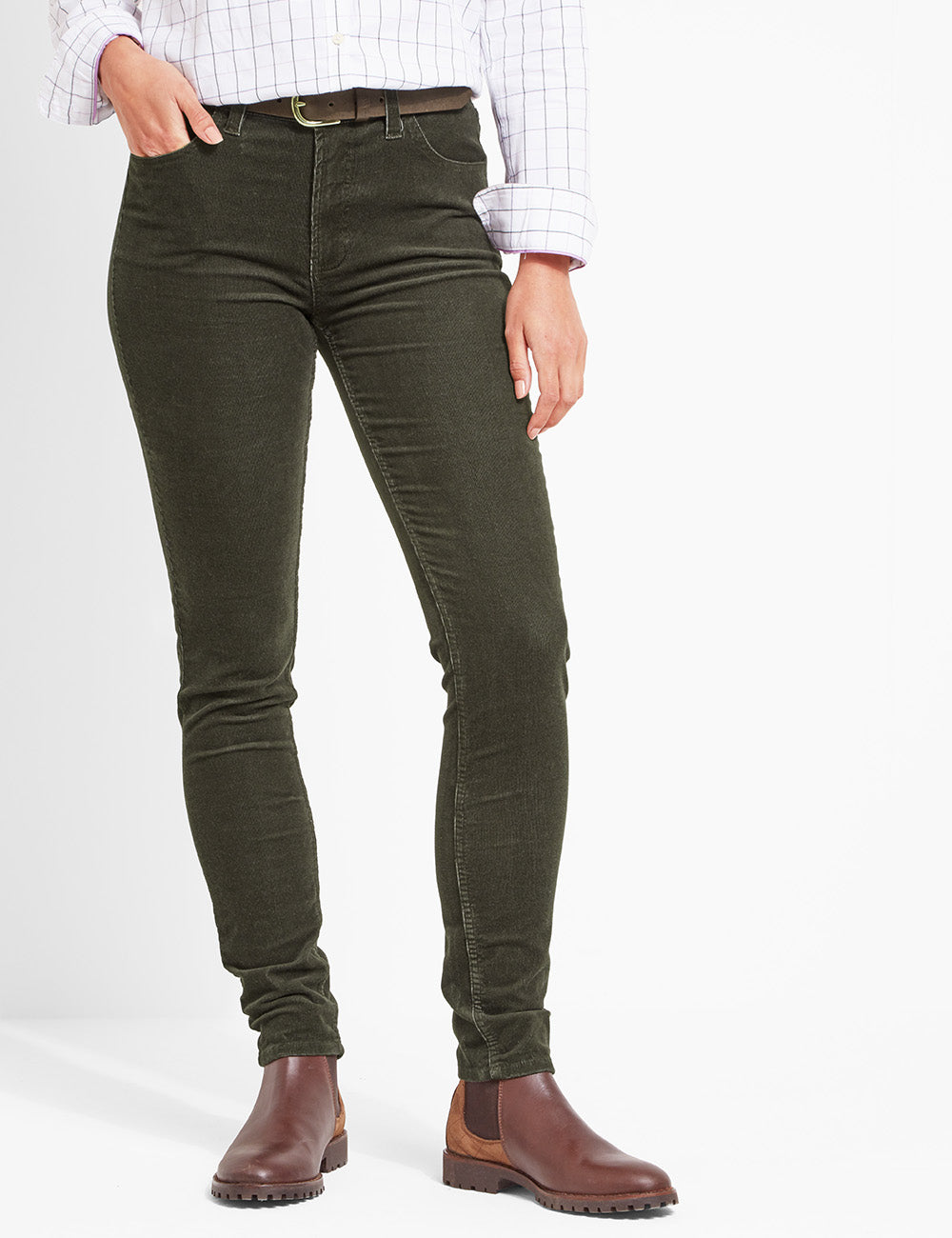 Schoffel Clover Cord Jean - Forest