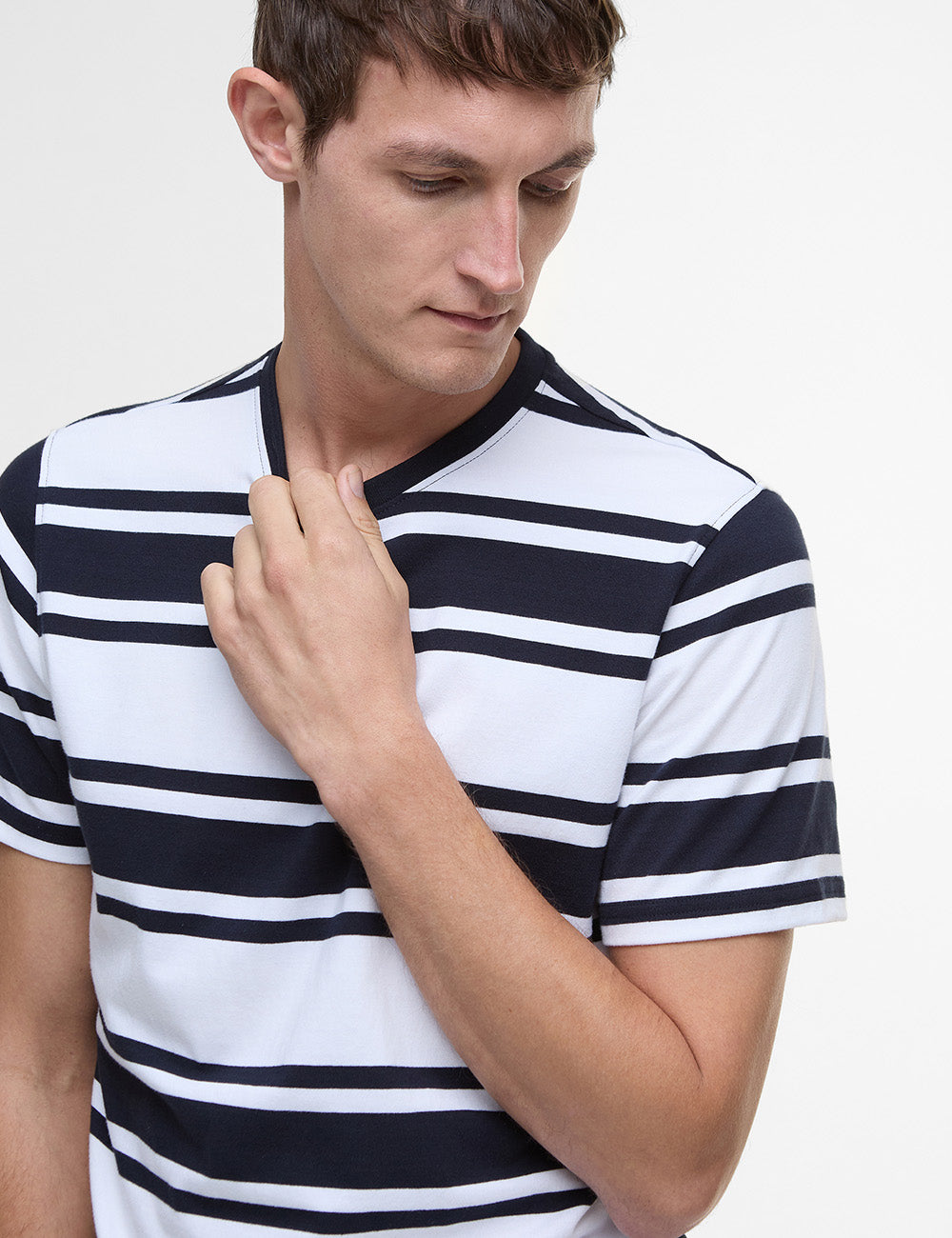 Barbour Colts Stripe T-Shirt - Navy