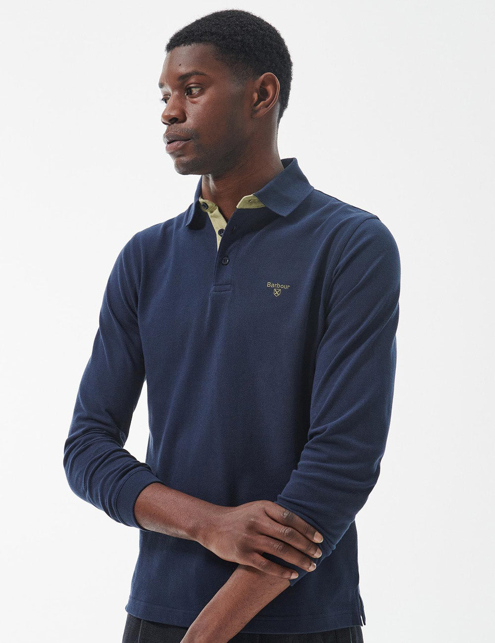 Barbour long sleeve polo shirt online