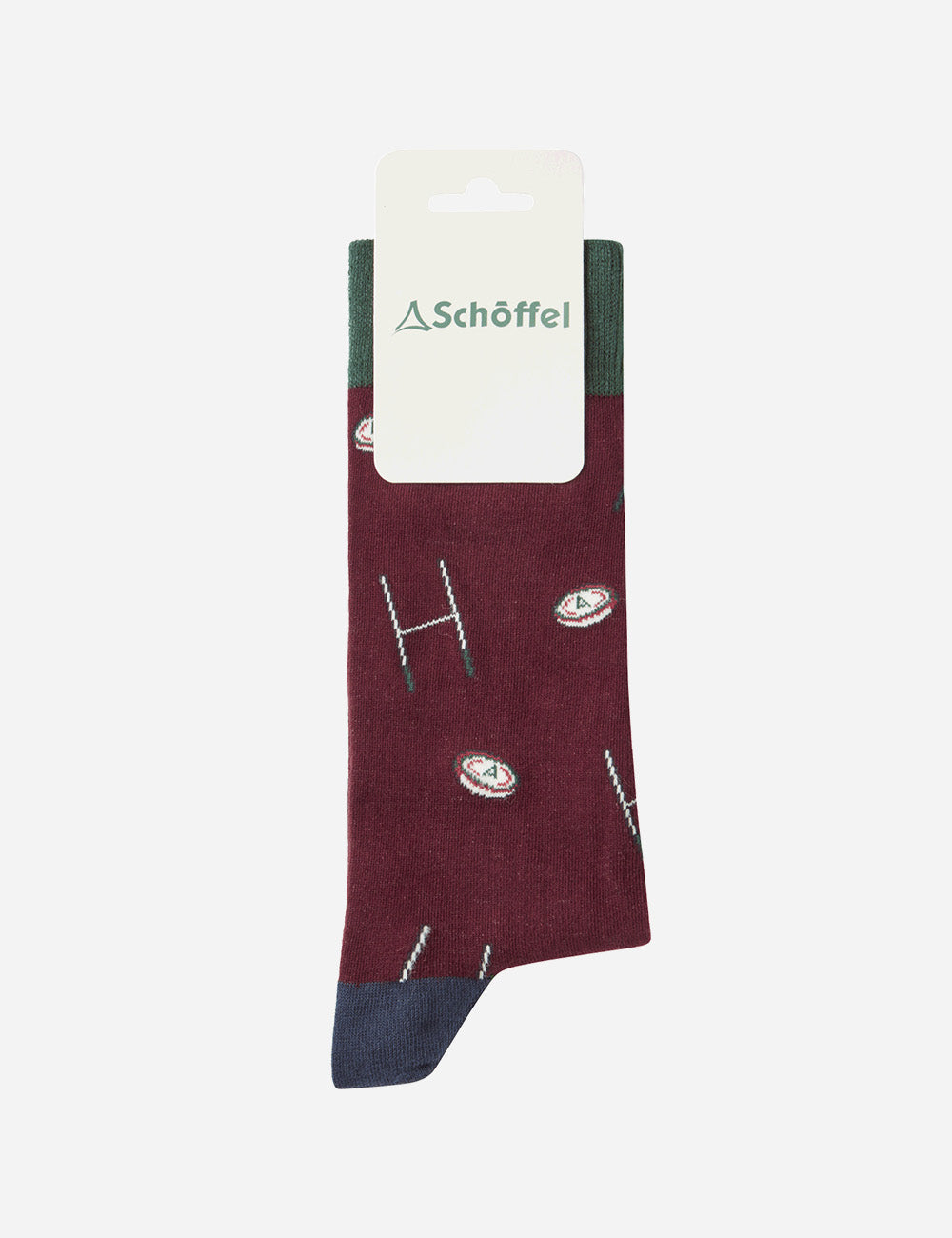 Schoffel Cotton Socks - Woodland Rugby