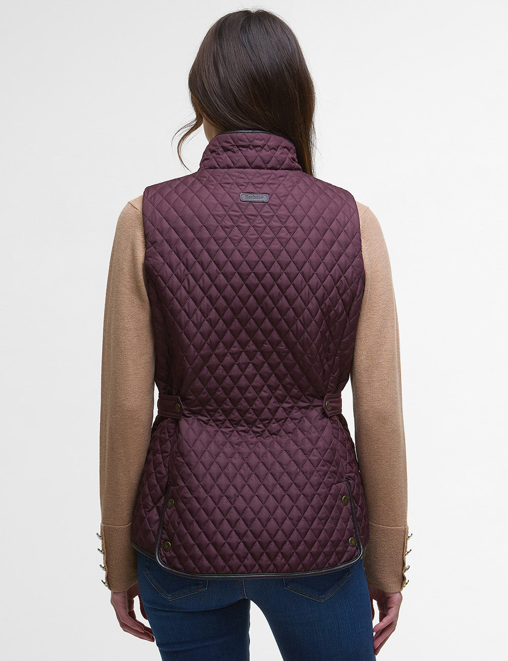 Barbour Dahlia Quilted Gilet - Cherry