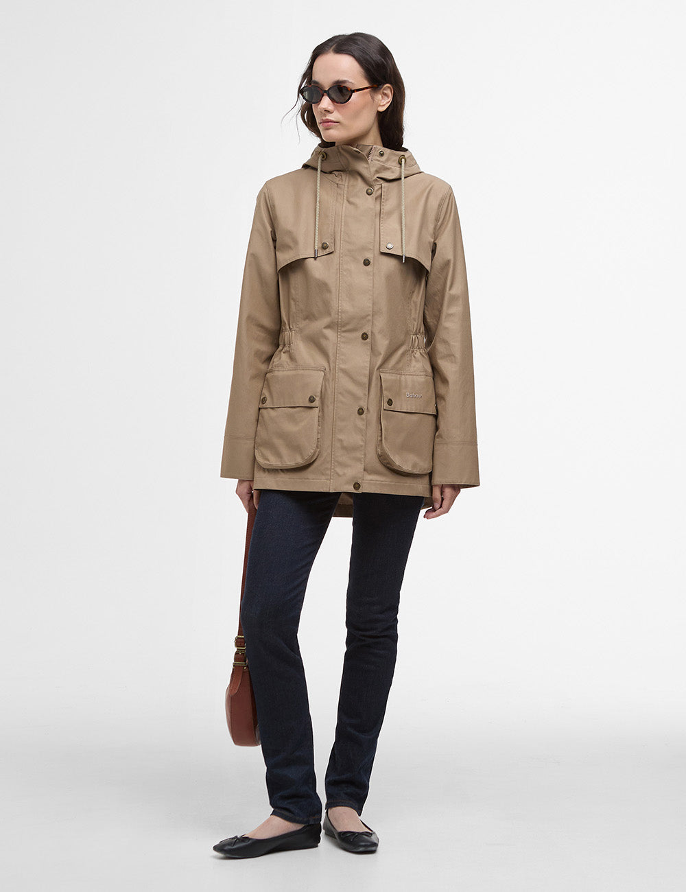 Barbour Dallas Waterproof Jacket - Military Brown/Ancient Tartan