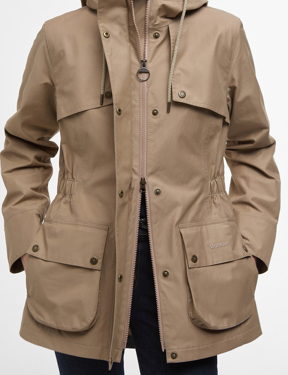 Barbour Dallas Waterproof Jacket - Military Brown/Ancient Tartan