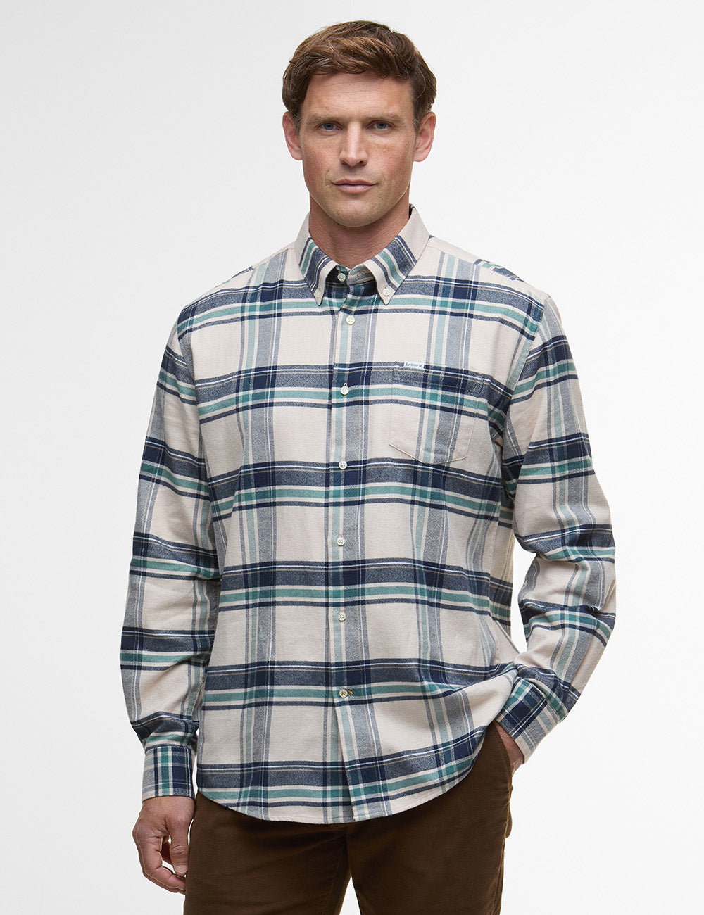 Barbour Dogwood Checked Shirt - Ecru Marl