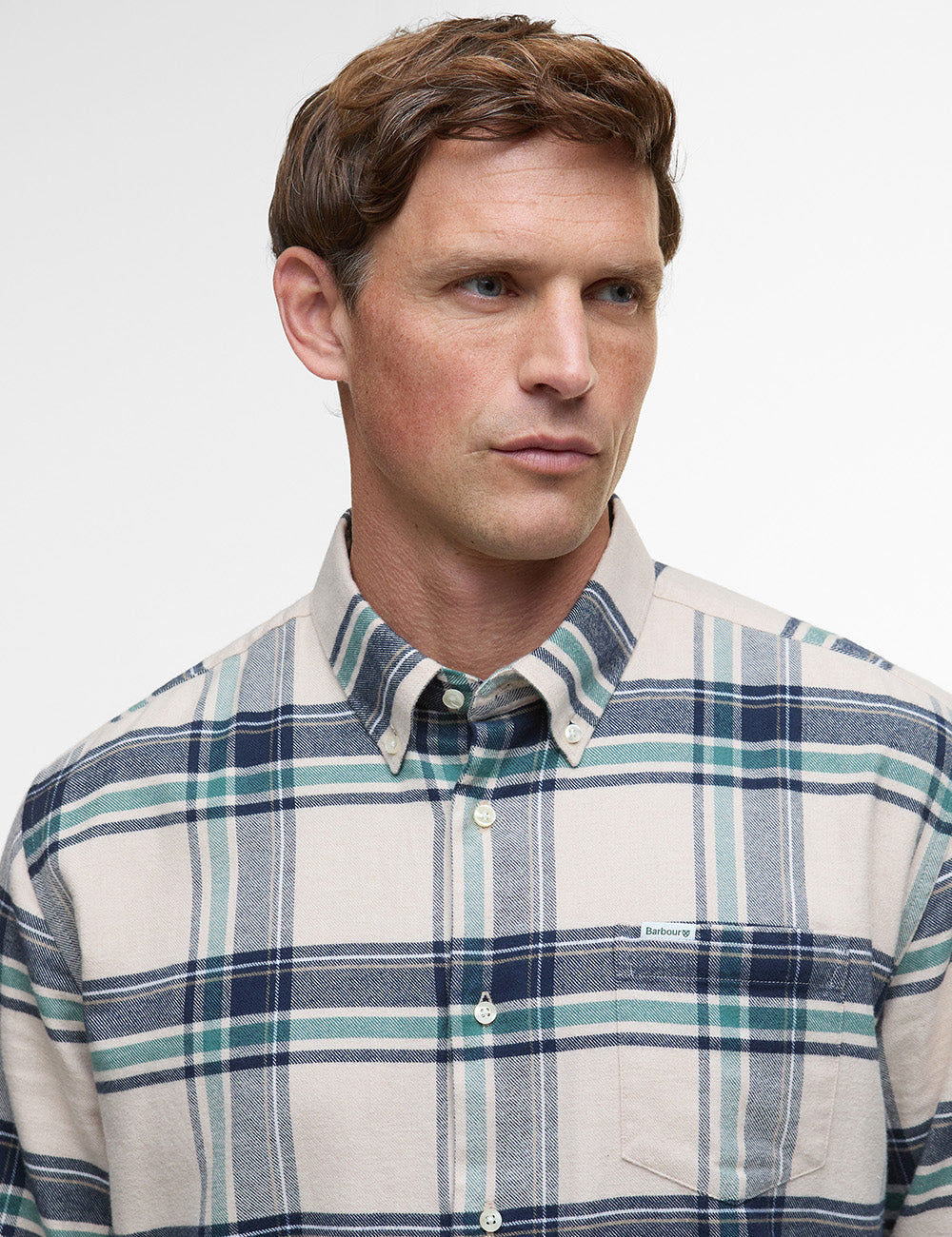 Barbour Dogwood Checked Shirt - Ecru Marl