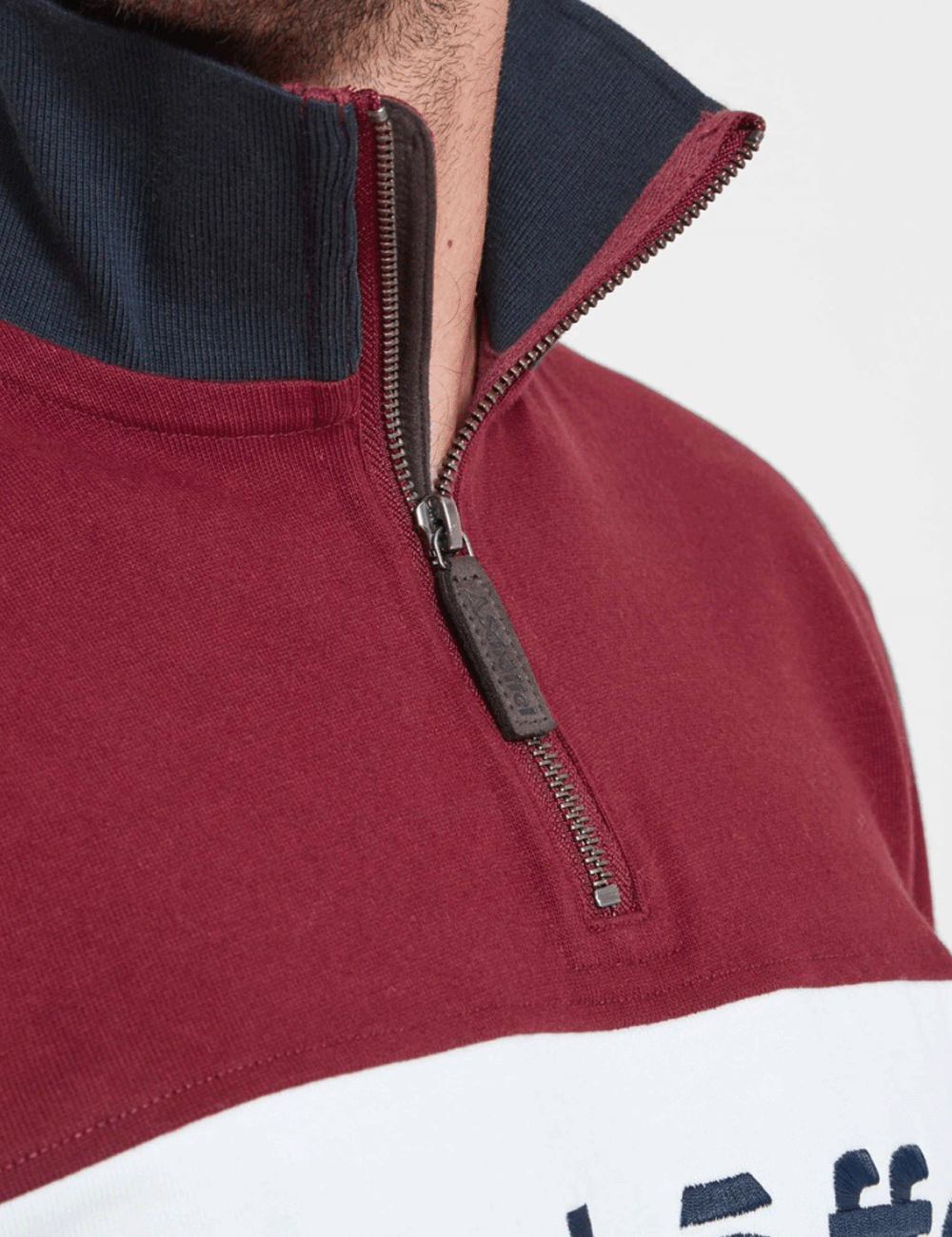 Schoffel Exeter Heritage 1/4 Zip - Bordeaux
