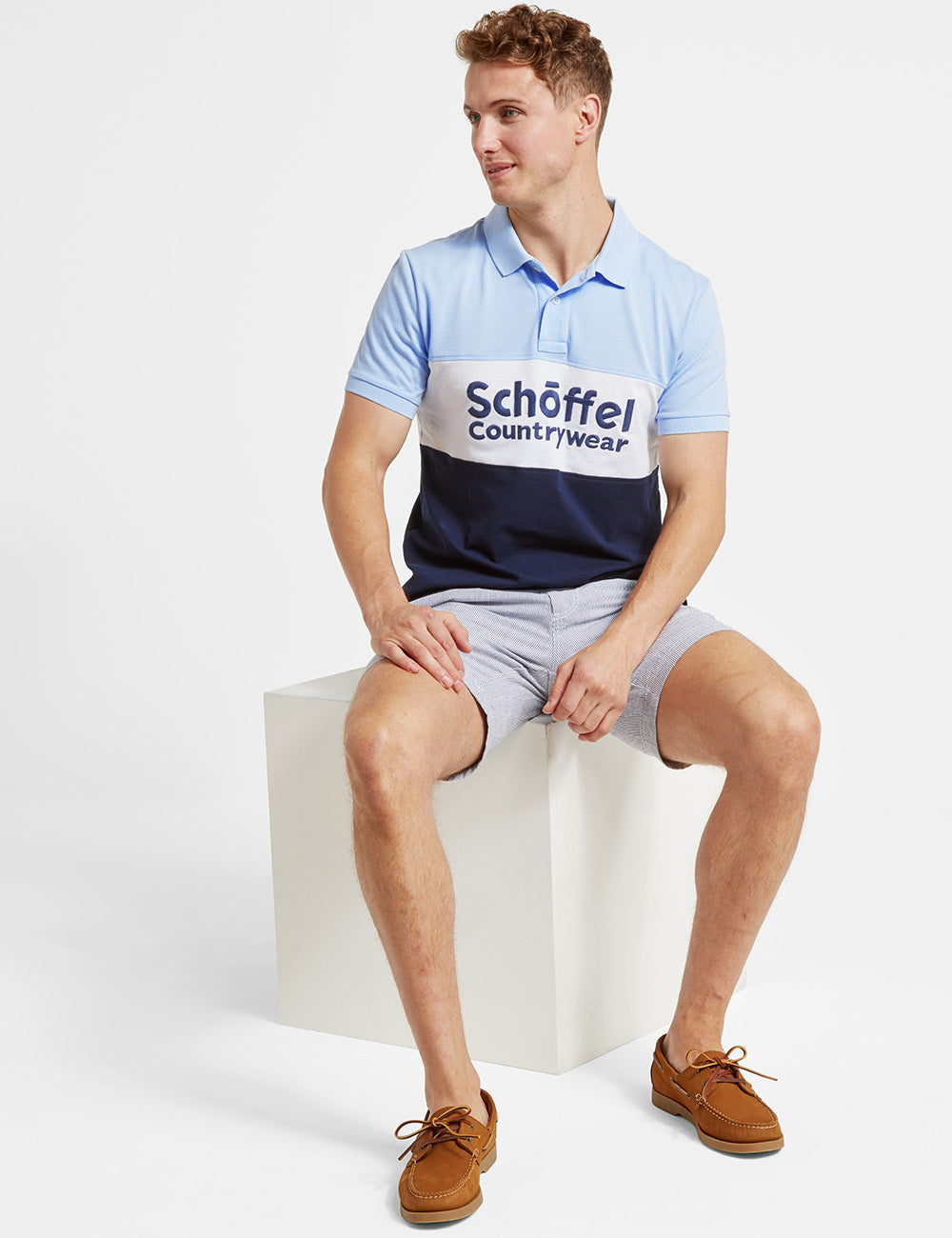 Schoffel Exeter Heritage Polo Shirt - Pale Blue