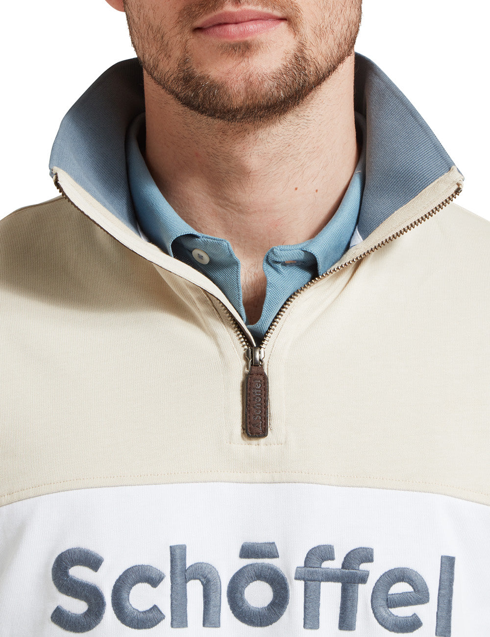 Schoffel Exeter Heritage 1/4 Zip - Stone
