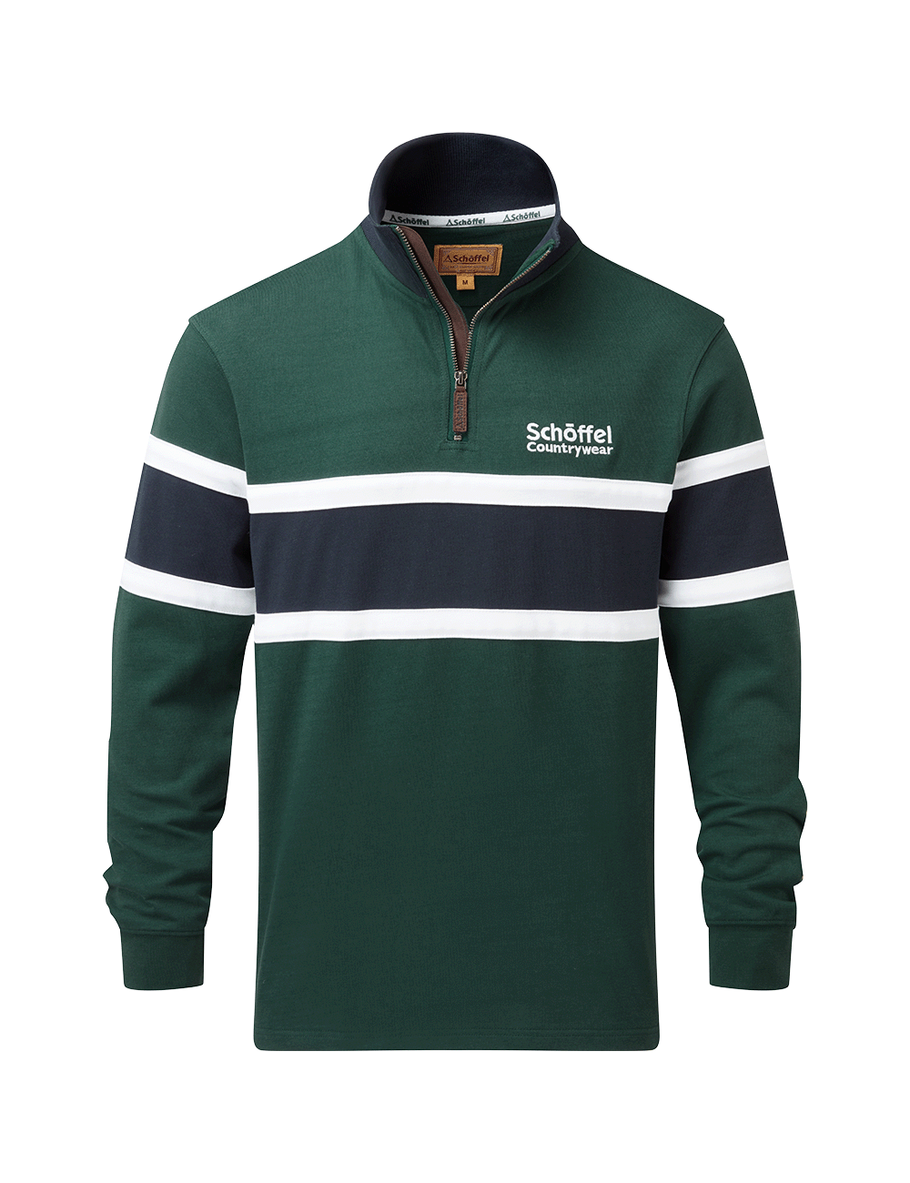 Schoffel Exmouth Heritage 1/4 Zip - Pine Green