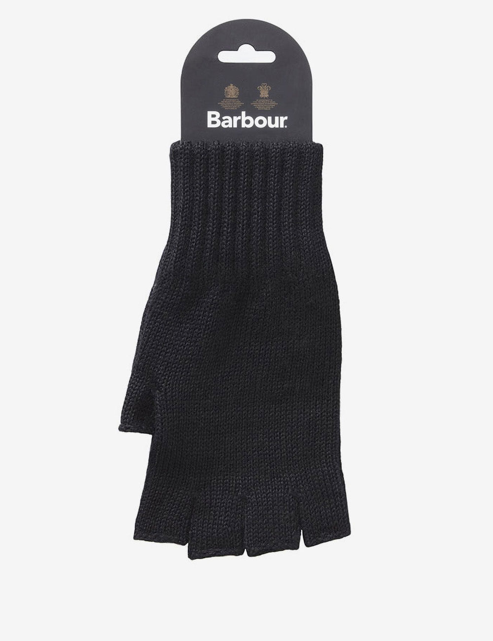 Barbour Fingerless Gloves - Black