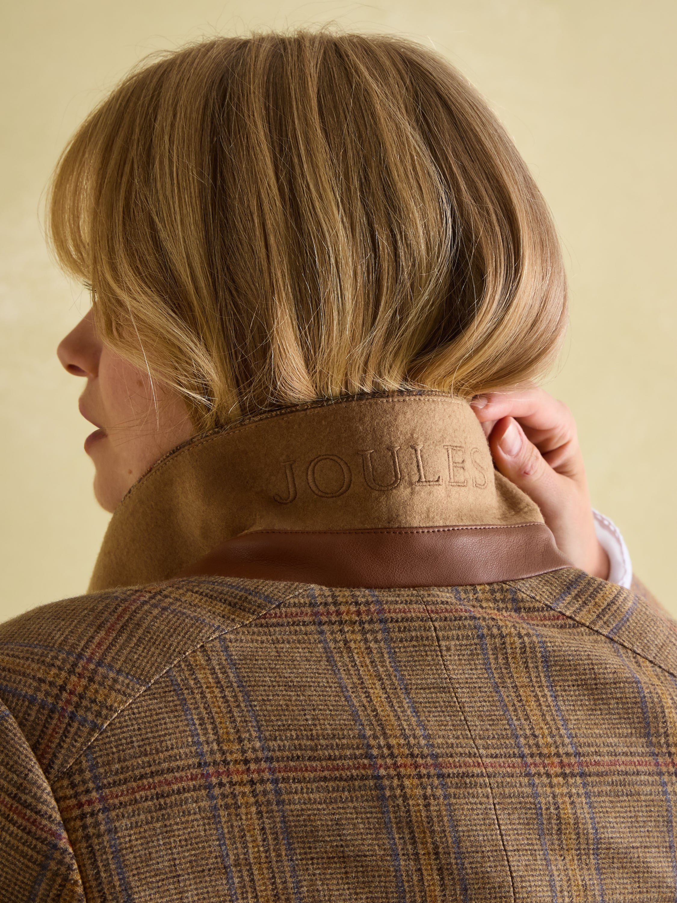 Joules Foxley Tweed Suit Blazer Check