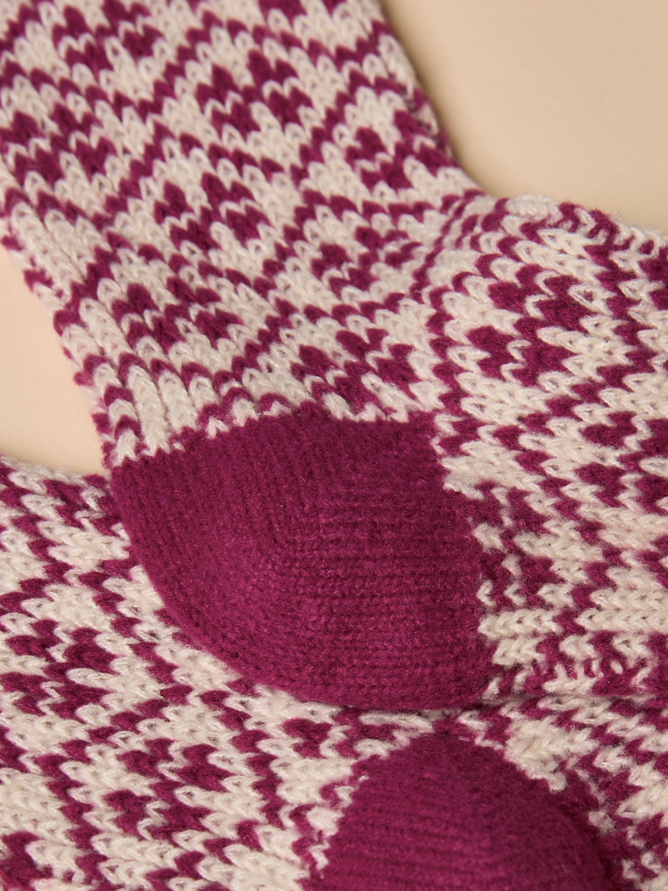Joules Cosy Geo Berry Red