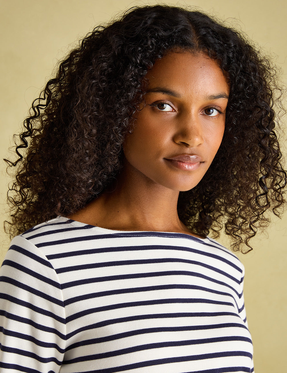 Joules Harbour Long Sleeve Top - Cream/Navy