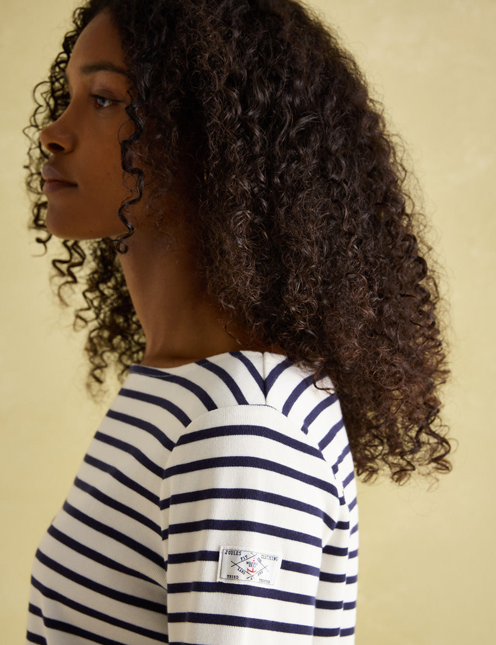 Joules Harbour Long Sleeve Top - Cream/Navy