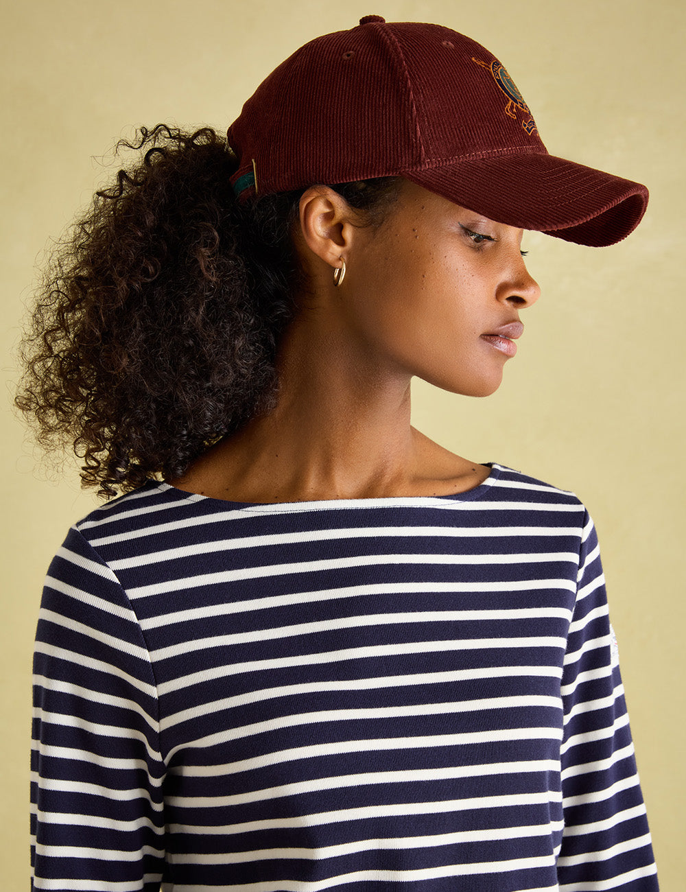 Joules Harbour Long Sleeve Top - Navy/Cream