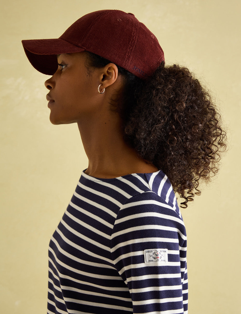 Joules Harbour Long Sleeve Top - Navy/Cream