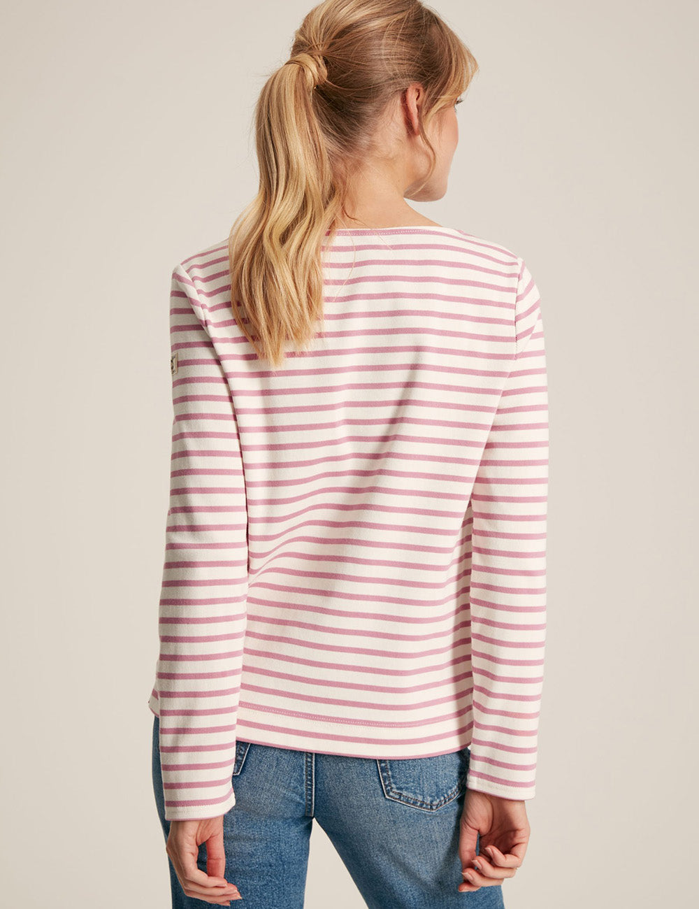 Joules Harbour Long Sleeve Top - Pink Stripe