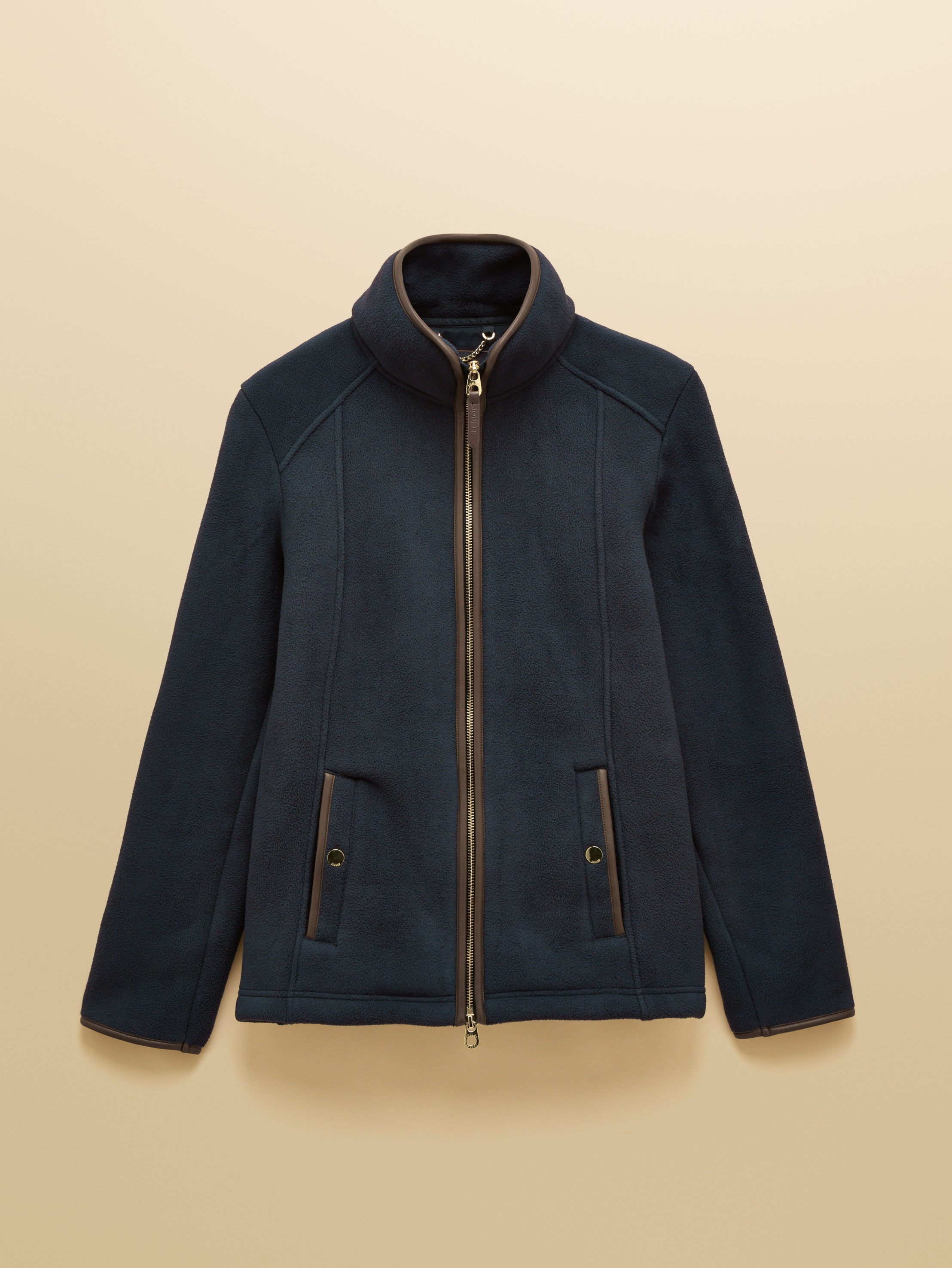 Joules Heritage Navy Regular Zip Through Fleece
