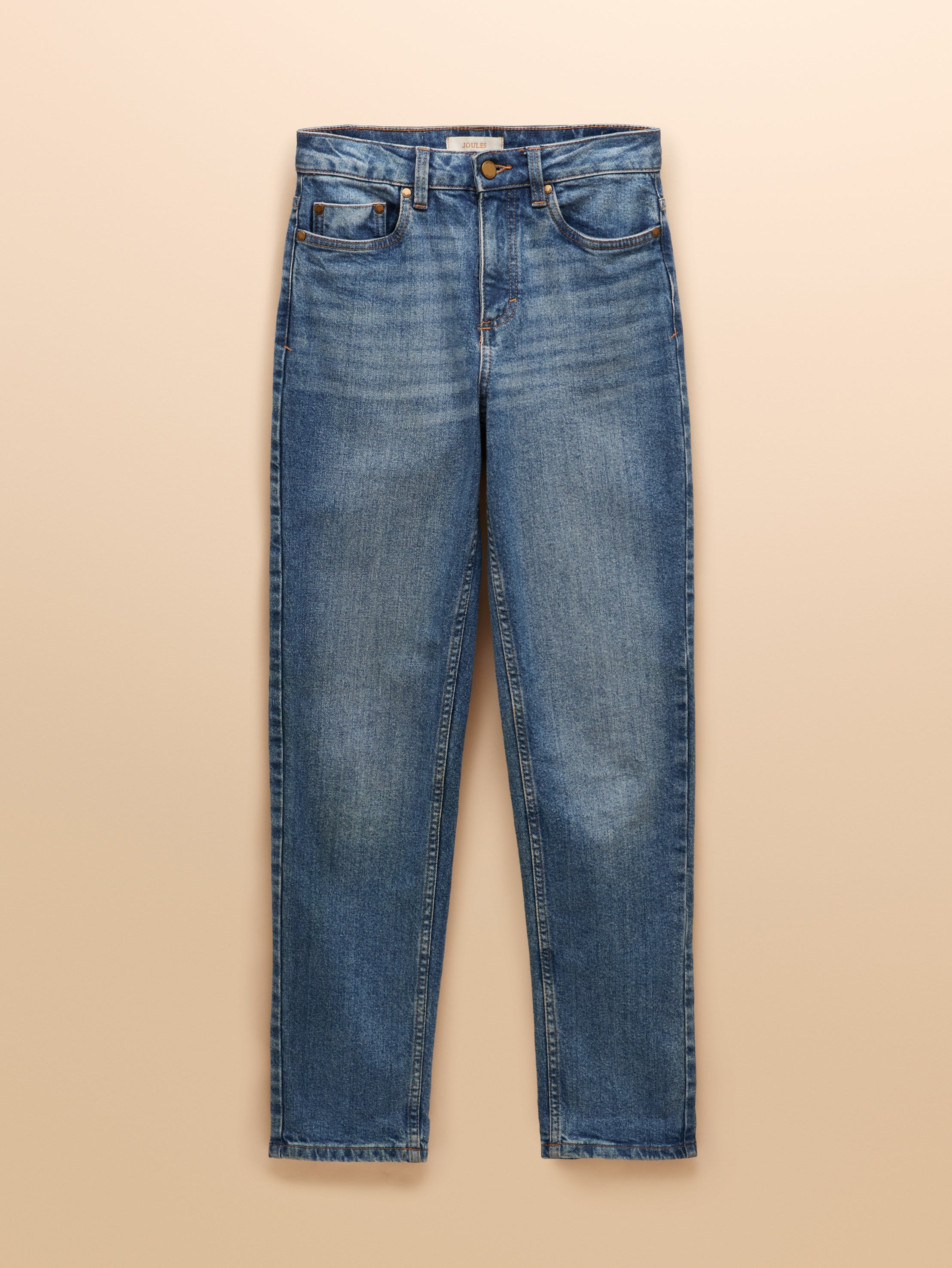 Joules Mid Blue Straight Fit Mid Rise Jeans