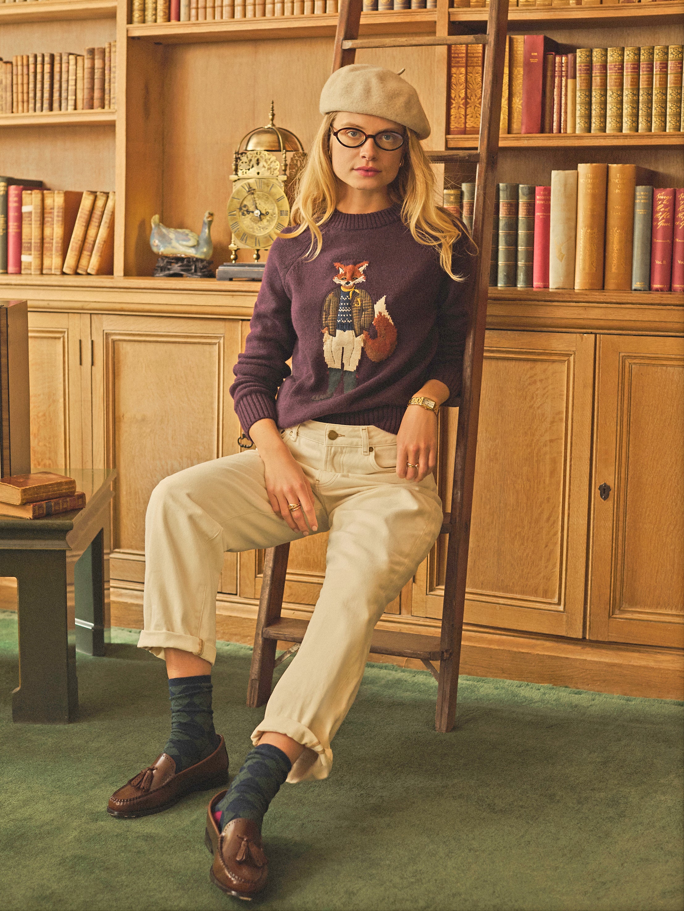Joules Ecru Relaxed Fit Mid Rise Jeans