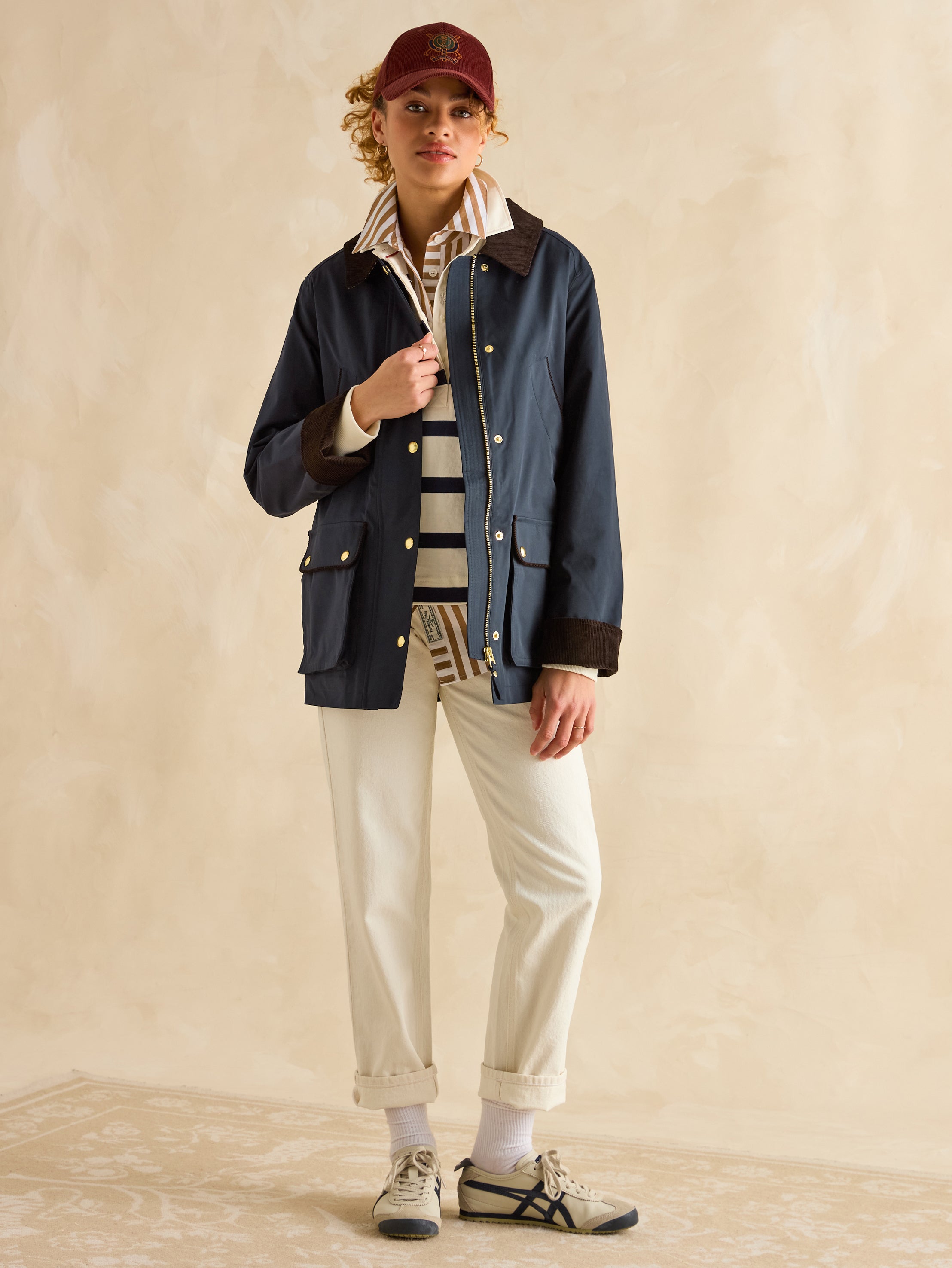 Joules Katherine Waterproof Heritage Coat Navy Blue