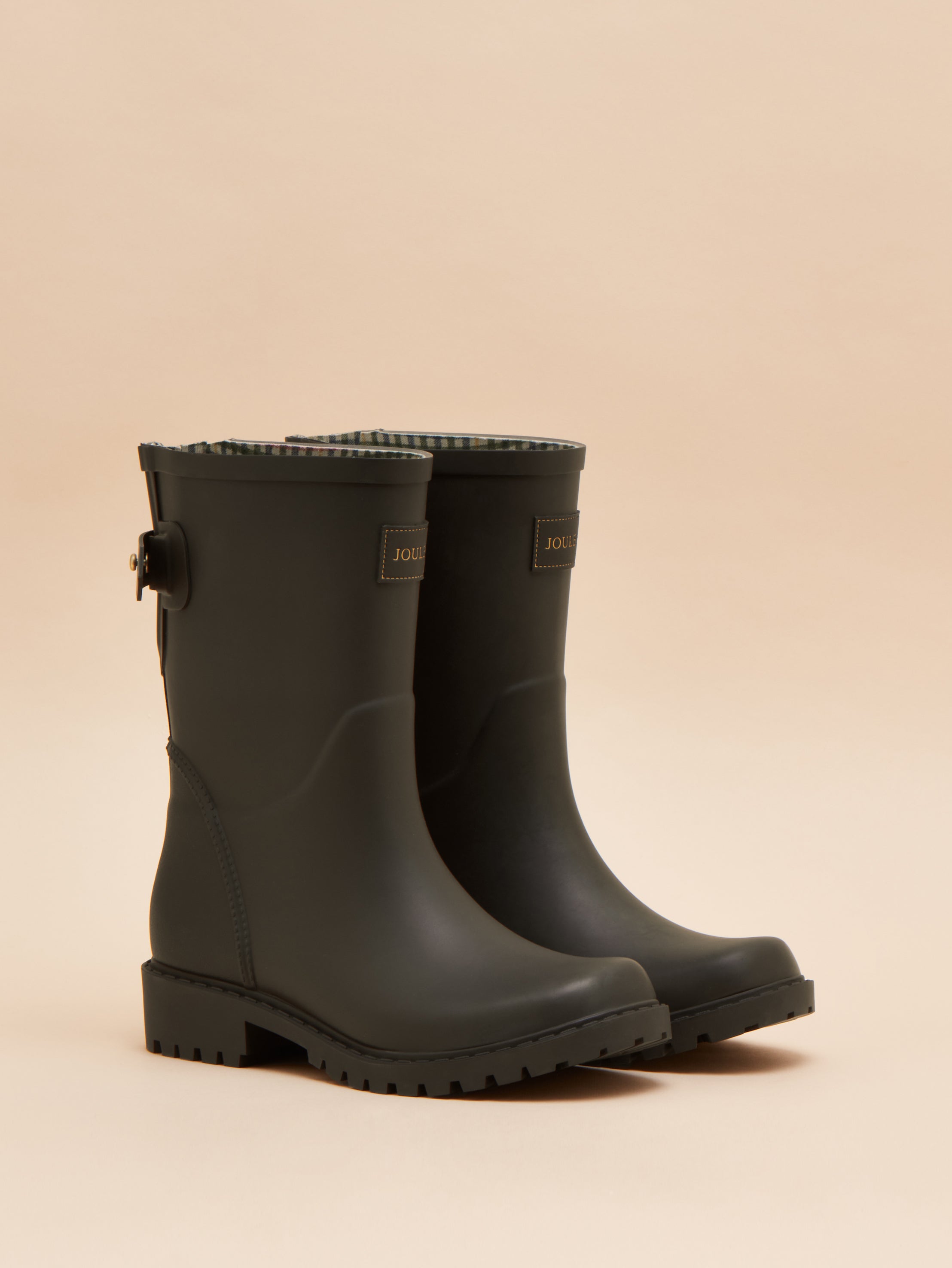 Joules Wistow Adjustable Mid Calf Wellies Brown