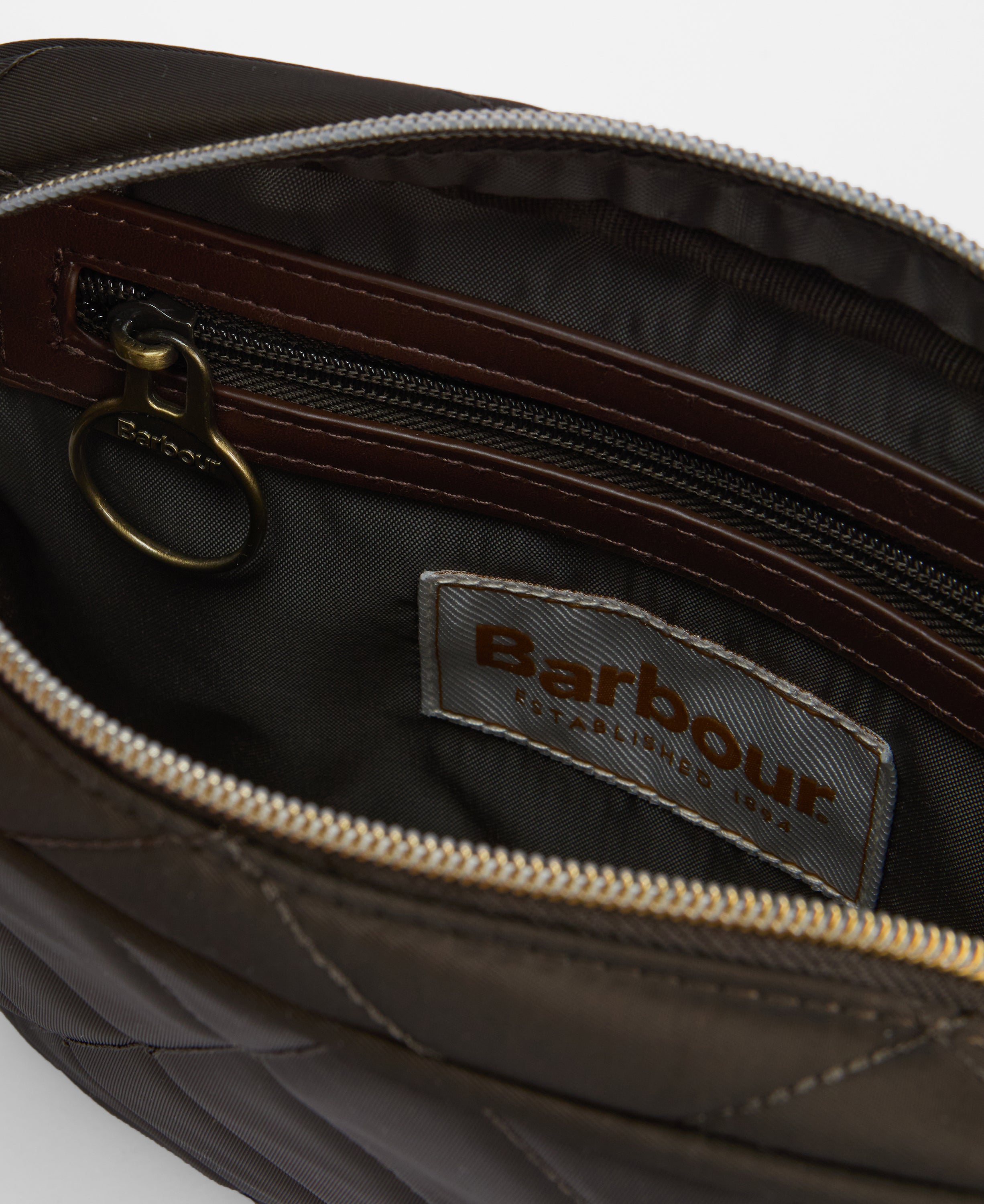 Barbour Quilted Crossbody Bag Olive