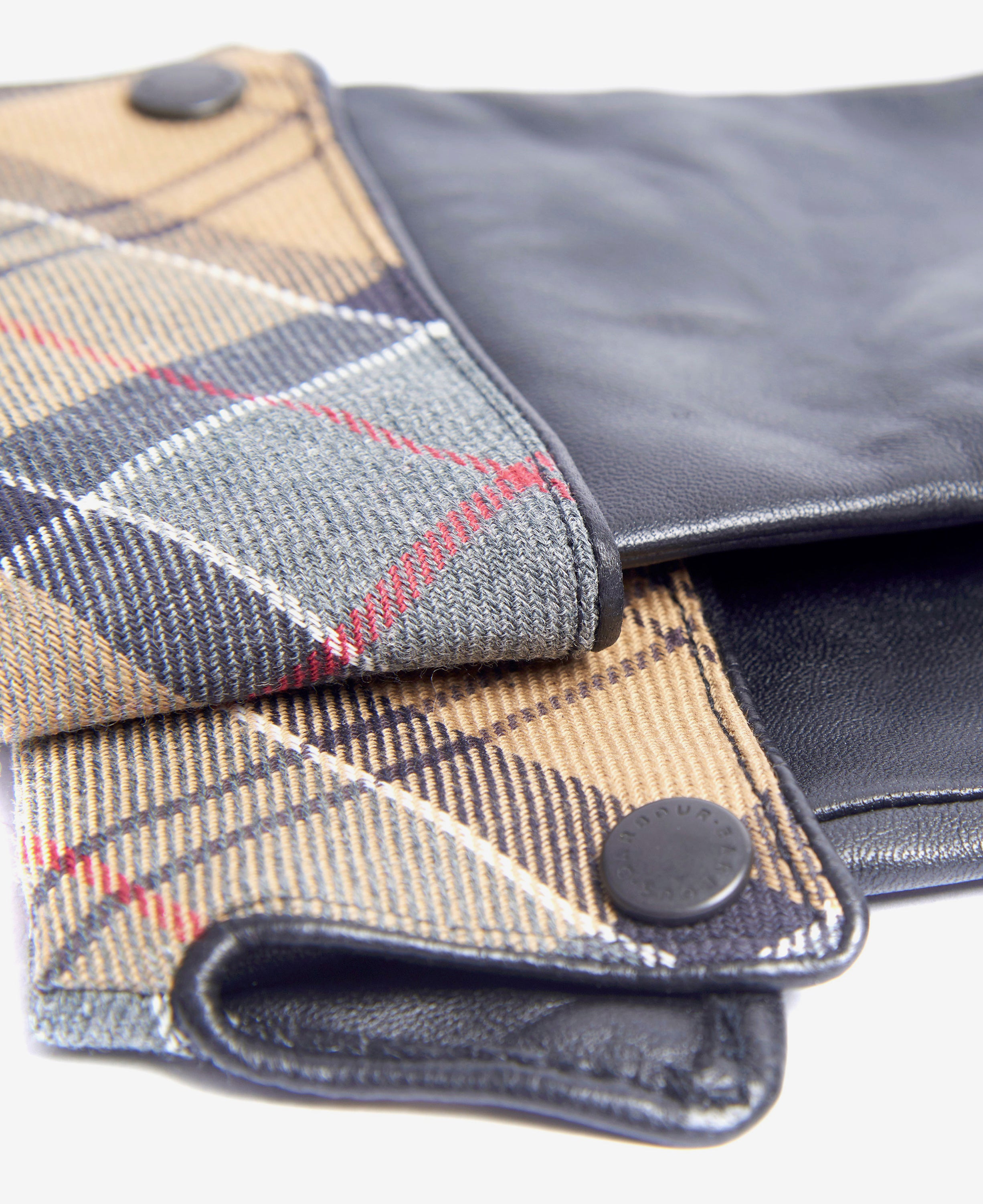 Barbour Lady Jane Leather Gloves Tartan