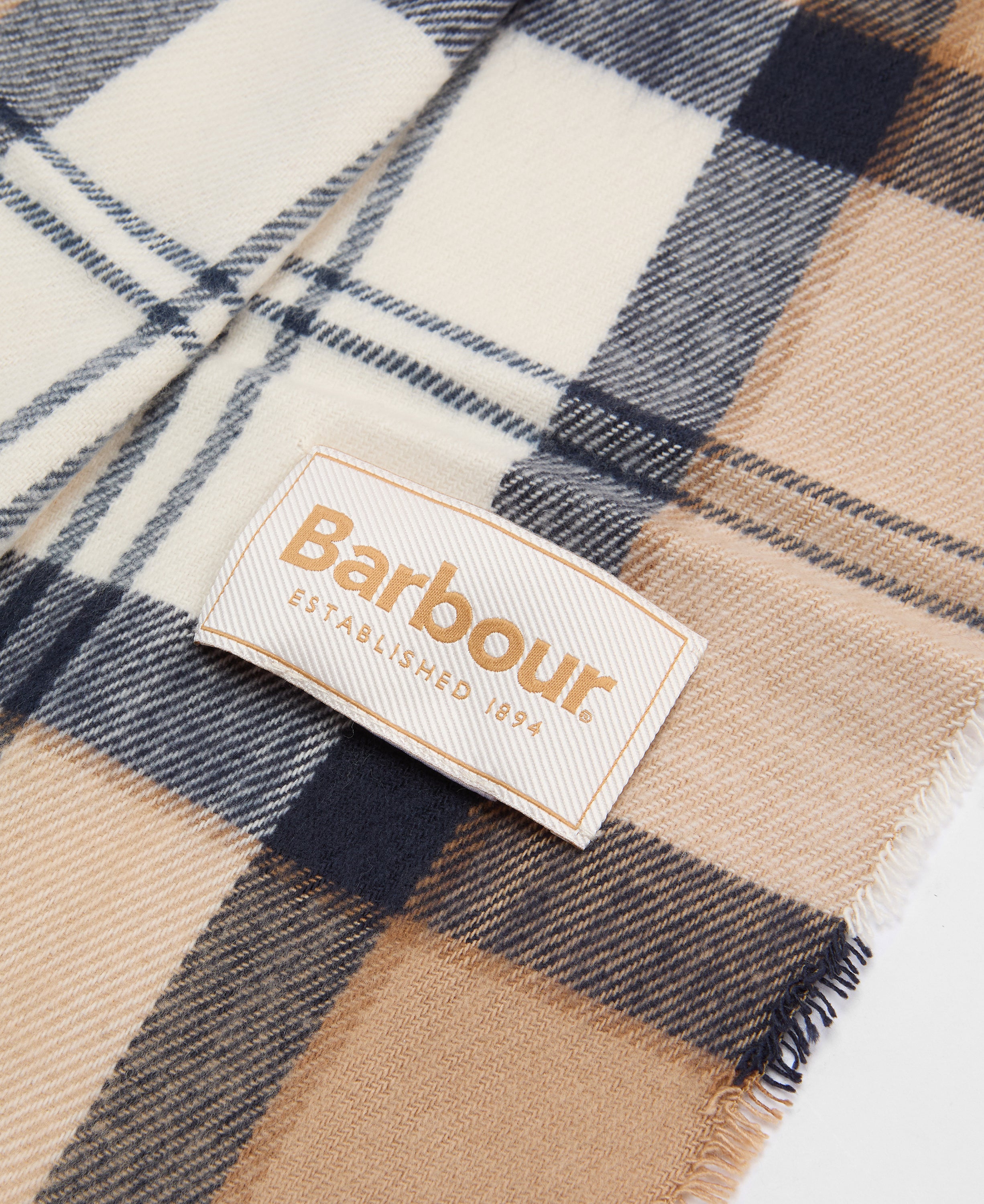 Barbour Dover Beanie & Hailes Scarf Gift Set Tartan