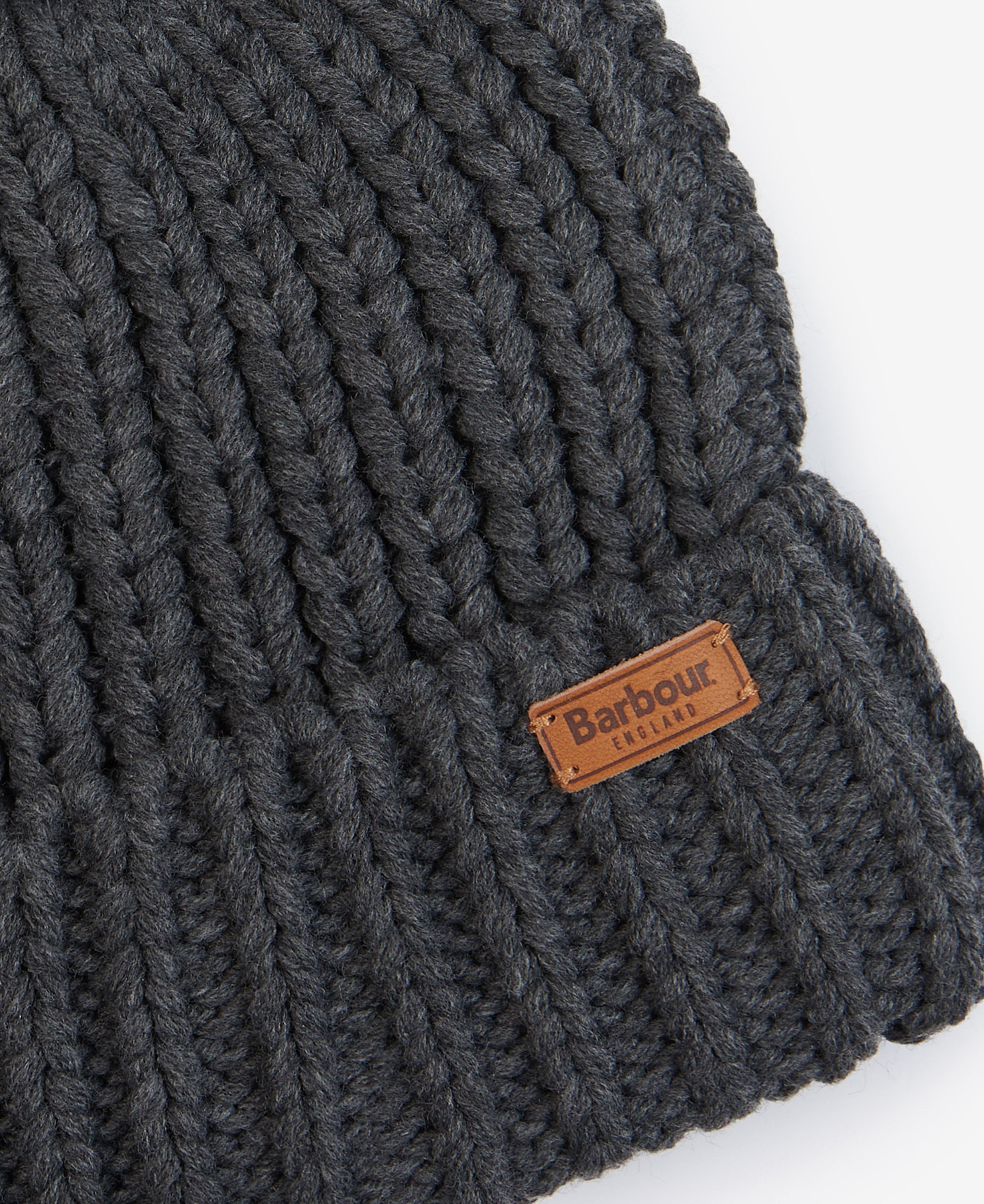 Barbour Saltburn Beanie Hat Charcoal
