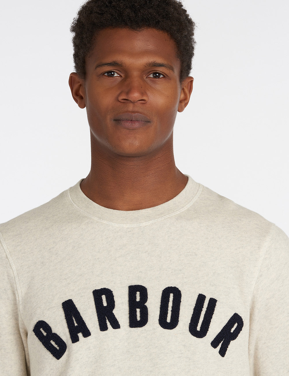 Barbour Prep Logo Sweatshirt - Ecru Marl
