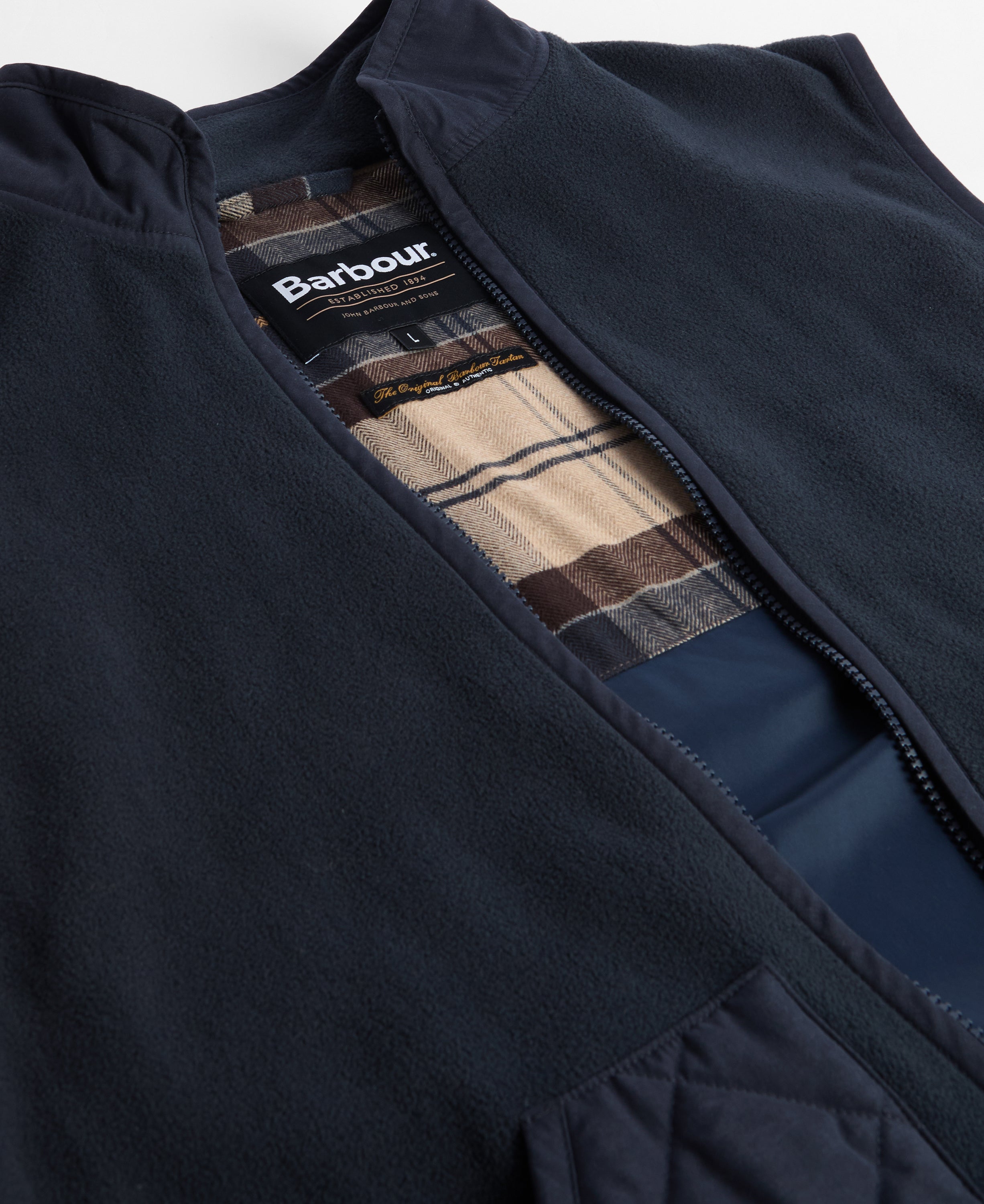 Barbour Lowich Fleece Gilet Navy