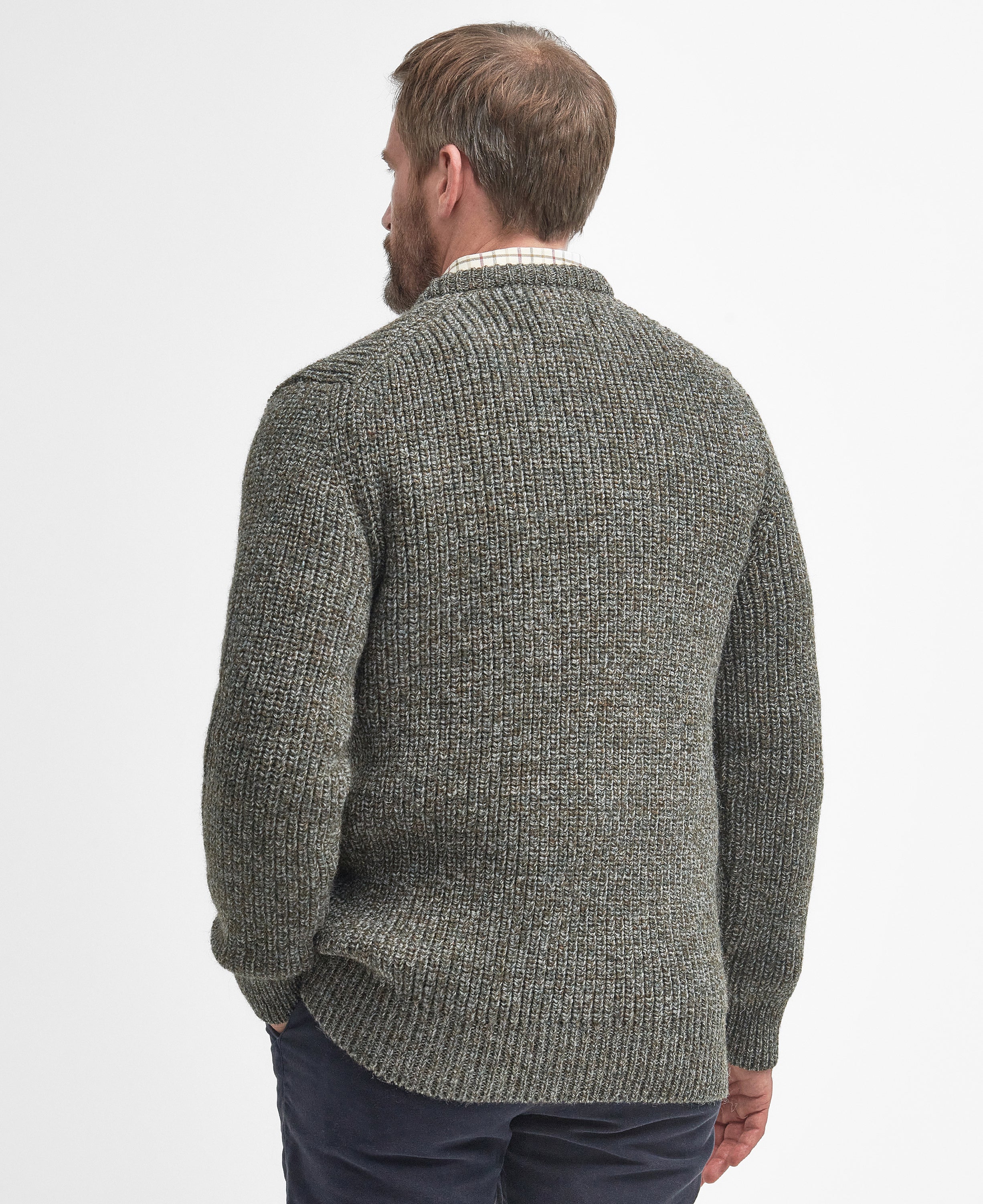 Barbour New Tyne Crew Neck Sweater Tweed
