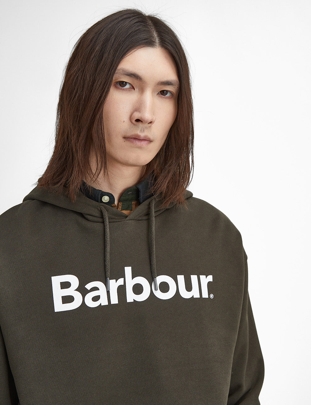 Barbour Nicholas Brushed Hoodie - Sage