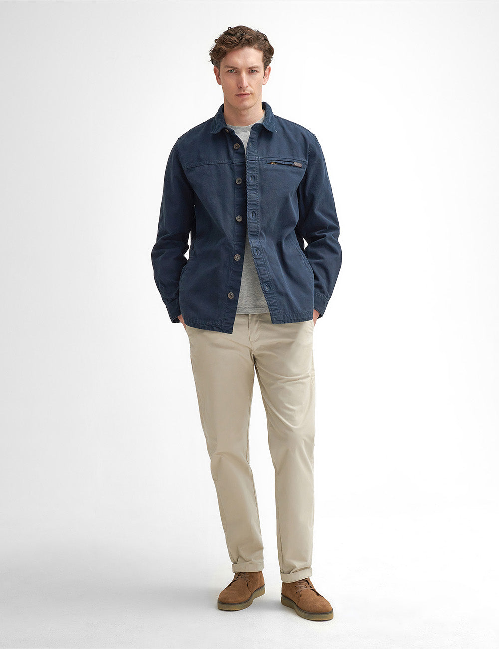 Barbour Saintwell Overshirt - Navy