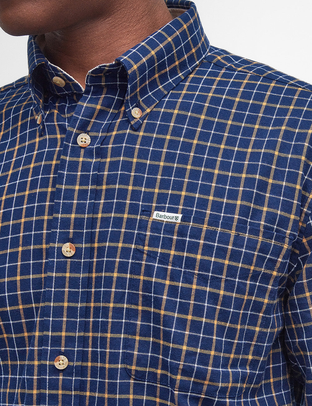 Barbour Bank Tattersall Shirt - Navy
