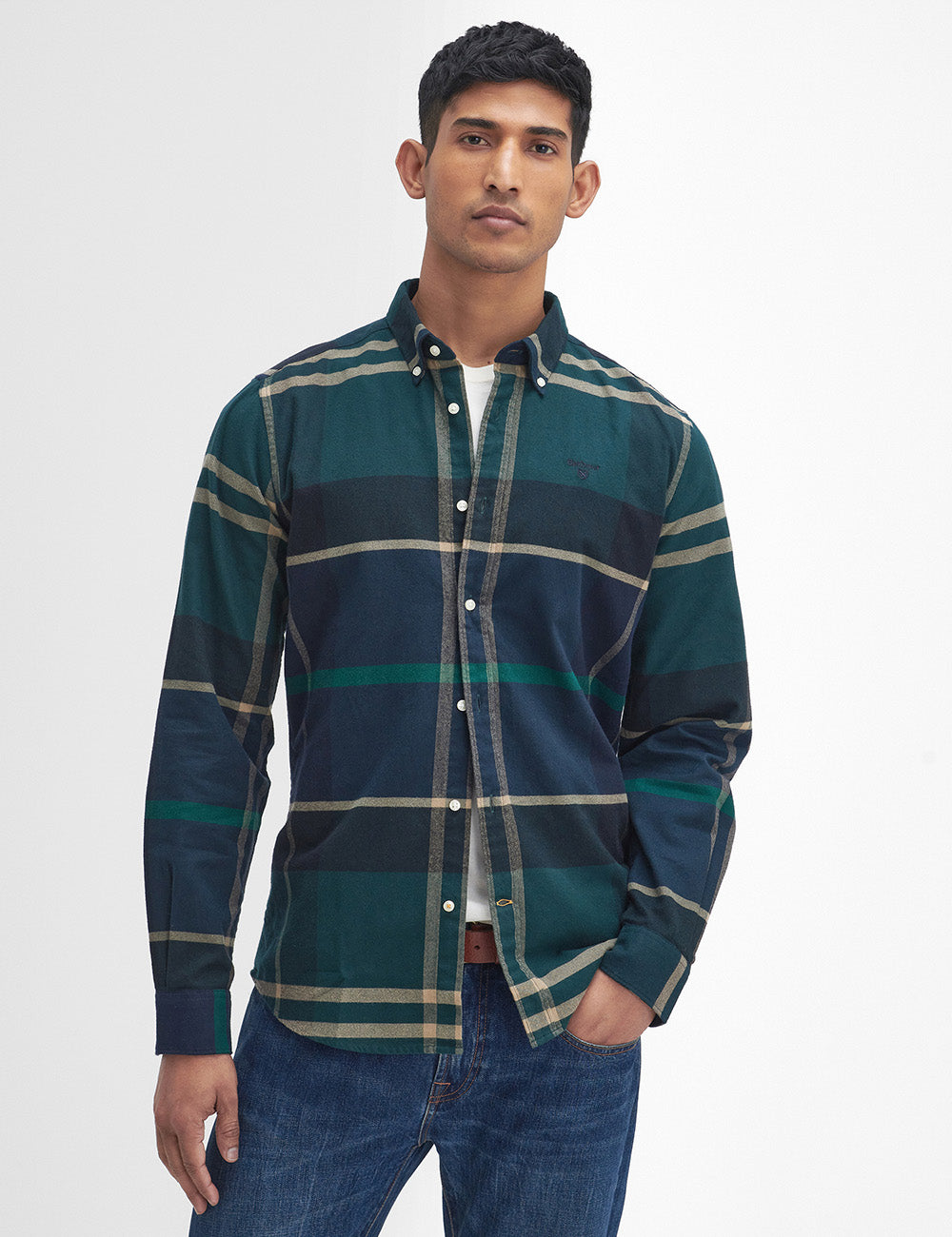 Barbour Iceloch Tartan Shirt Green Loch