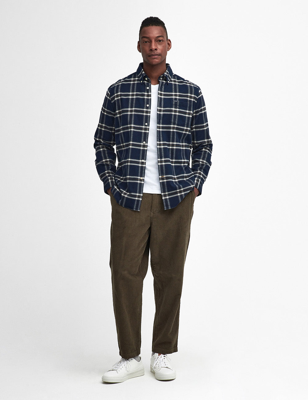 Barbour Bromley Checked Shirt - Navy