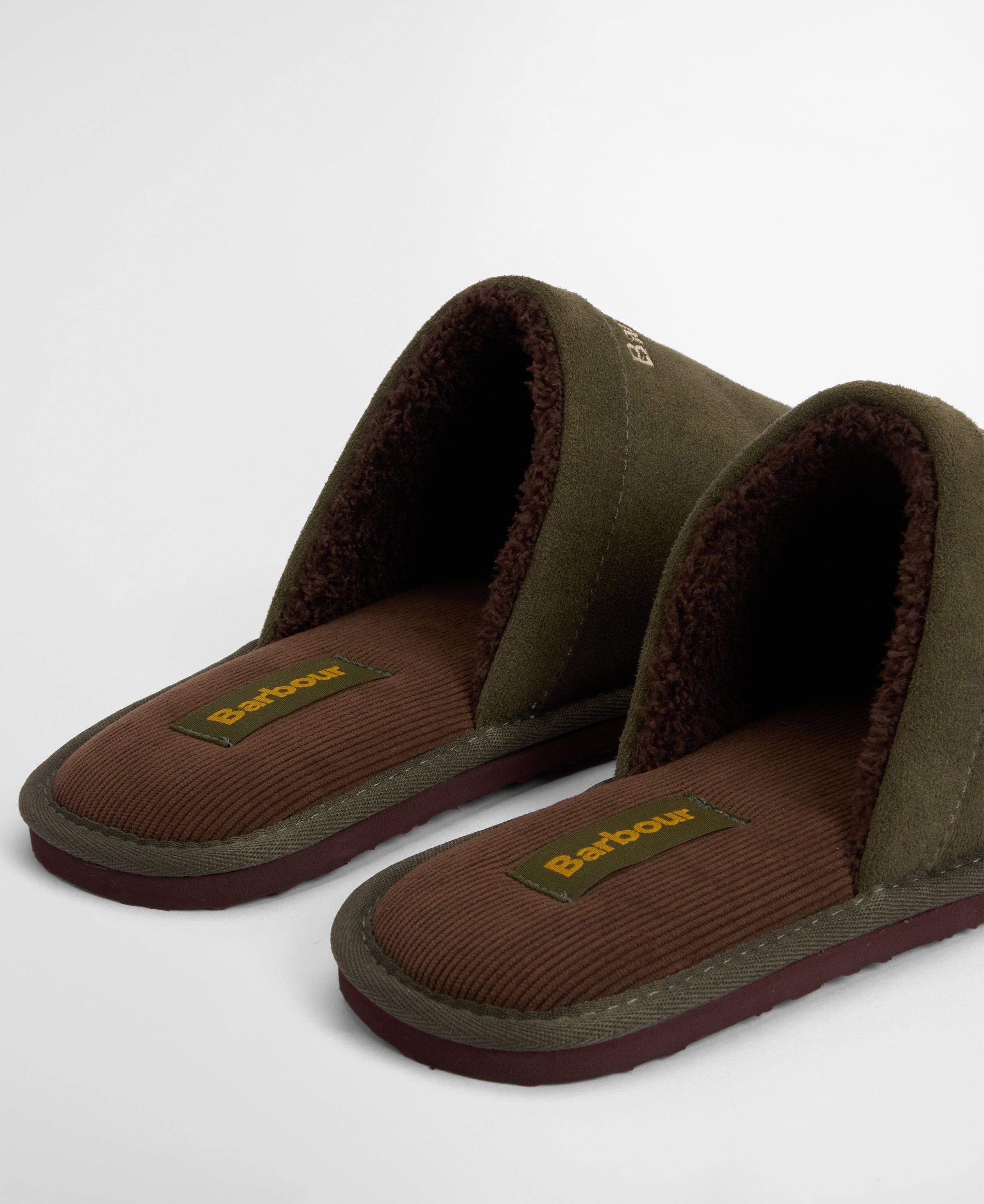 Barbour Everitt Mule Slipper Olive