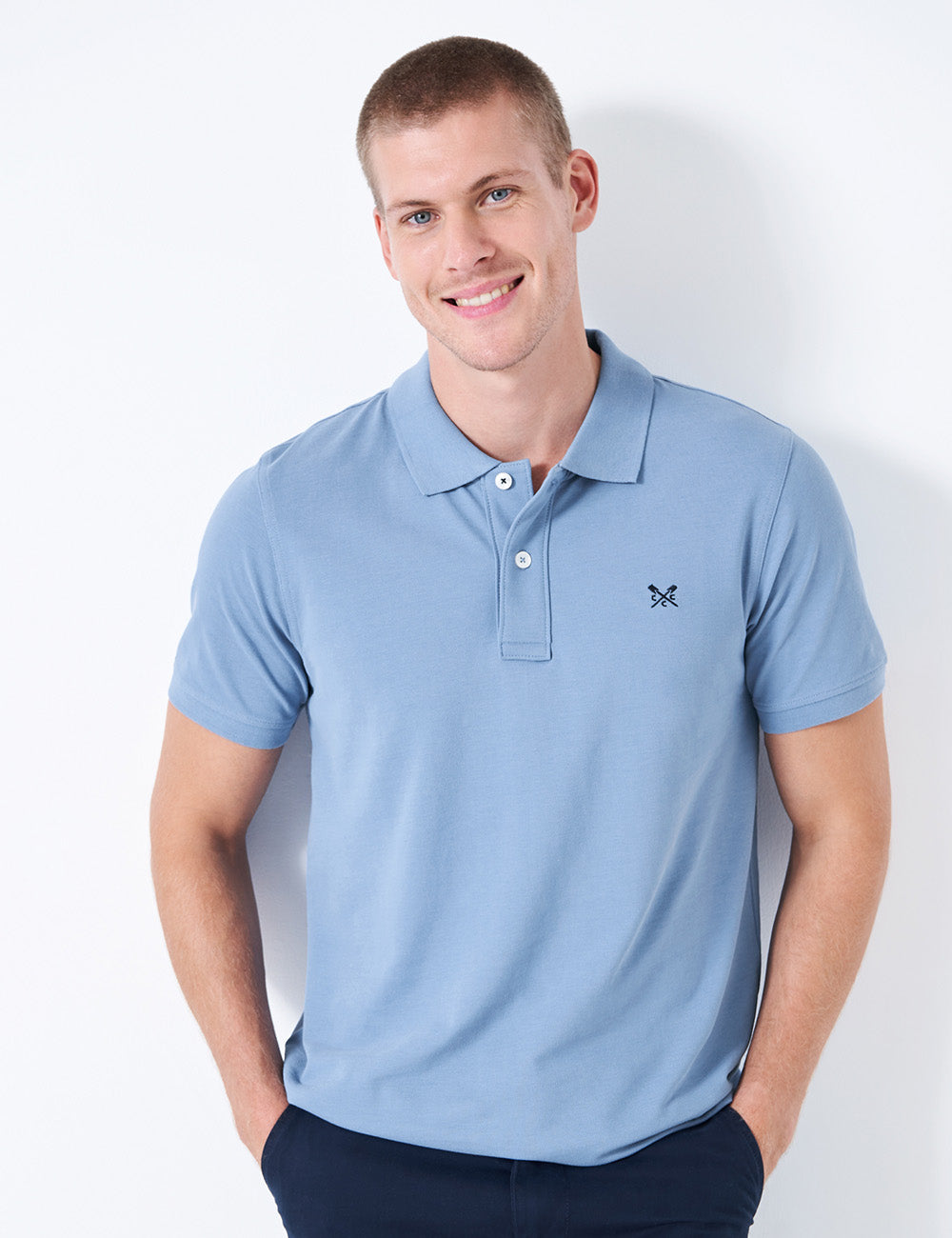 Crew Clothing Classic Pique Polo Shirt Riviera